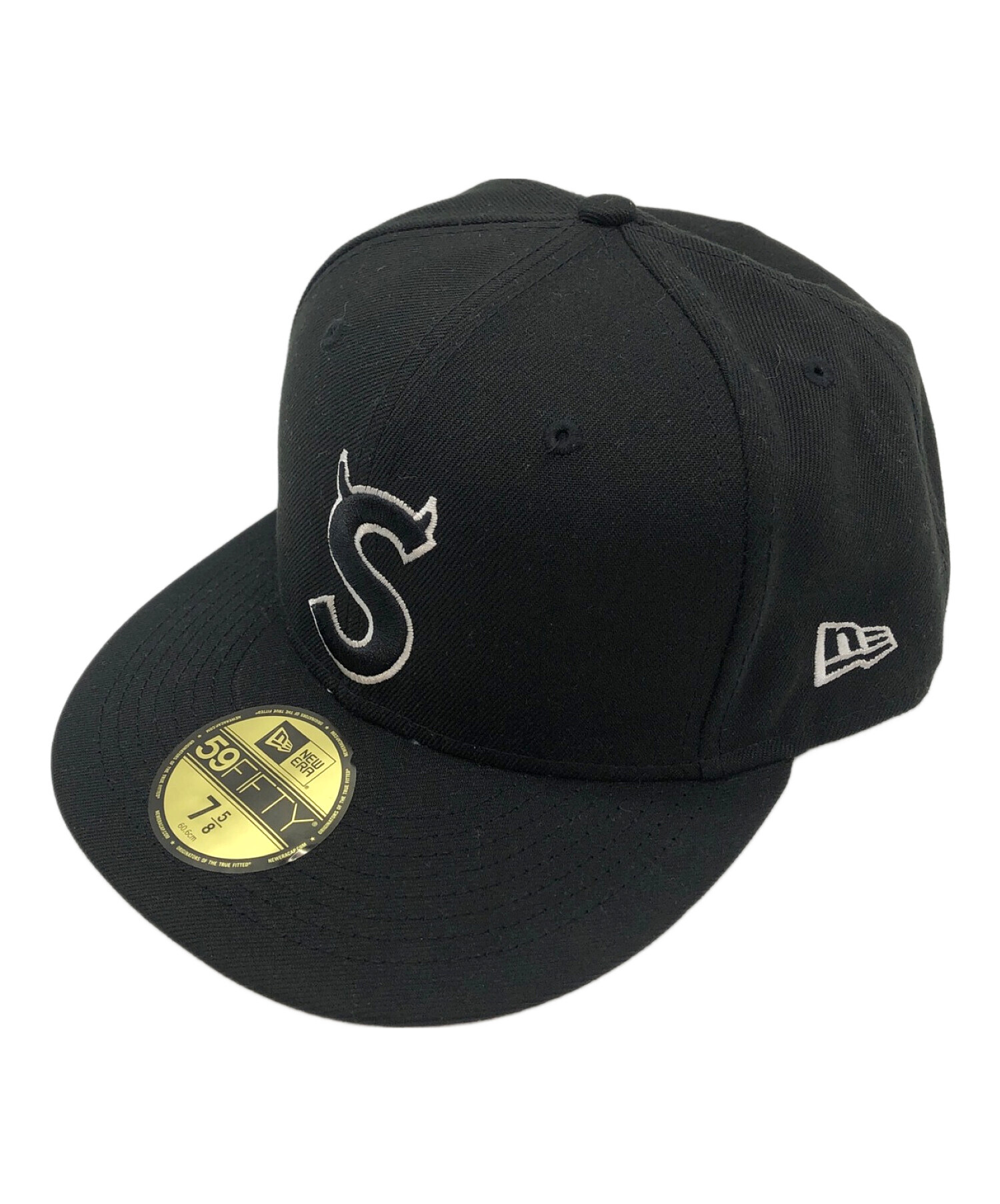 SUPREME (シュプリーム) New Era (ニューエラ) Sロゴベースボールキャップ ブラック サイズ:7 5/8-60.6cm