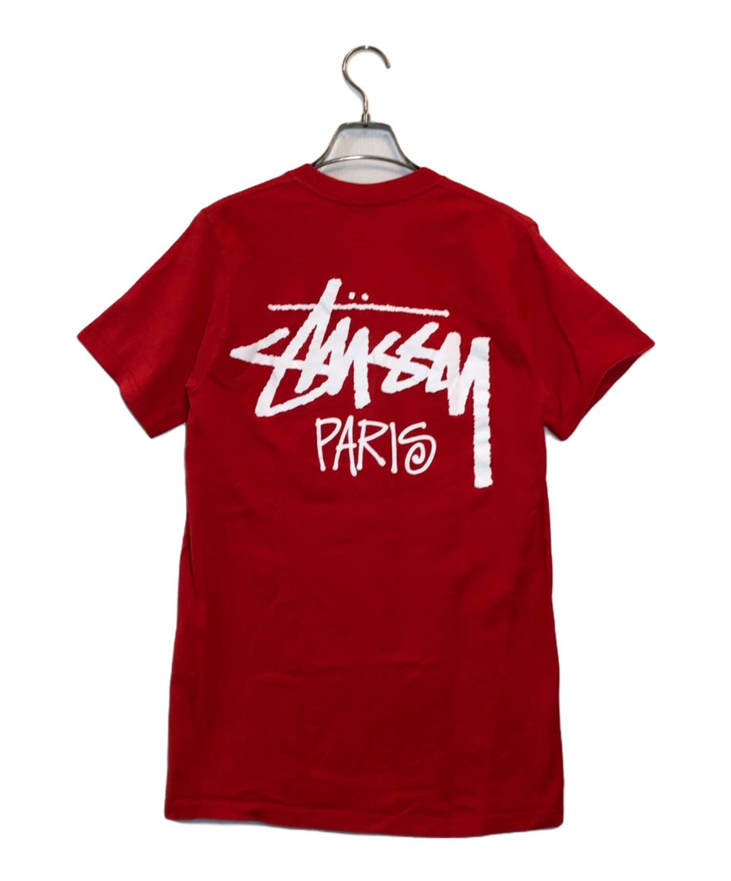 中古・古着通販】stussy (ステューシー) パリ限定Tシャツ レッド サイズ:SIZE S｜ブランド・古着通販 トレファク公式【TREFAC  FASHION】スマホサイト