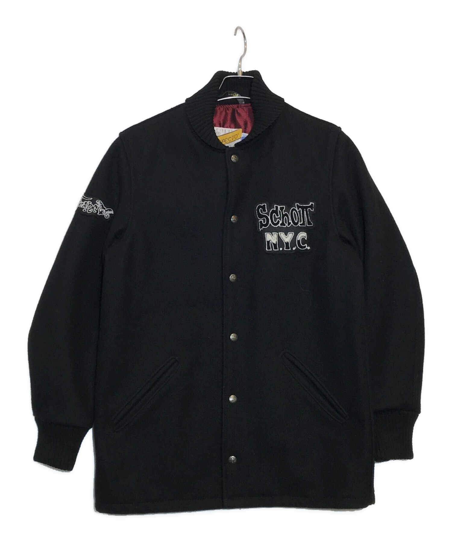 中古・古着通販】Schott (ショット) Von Franco Wool Raider's Coat ブラック サイズ:36｜ブランド・古着通販  トレファク公式【TREFAC FASHION】スマホサイト