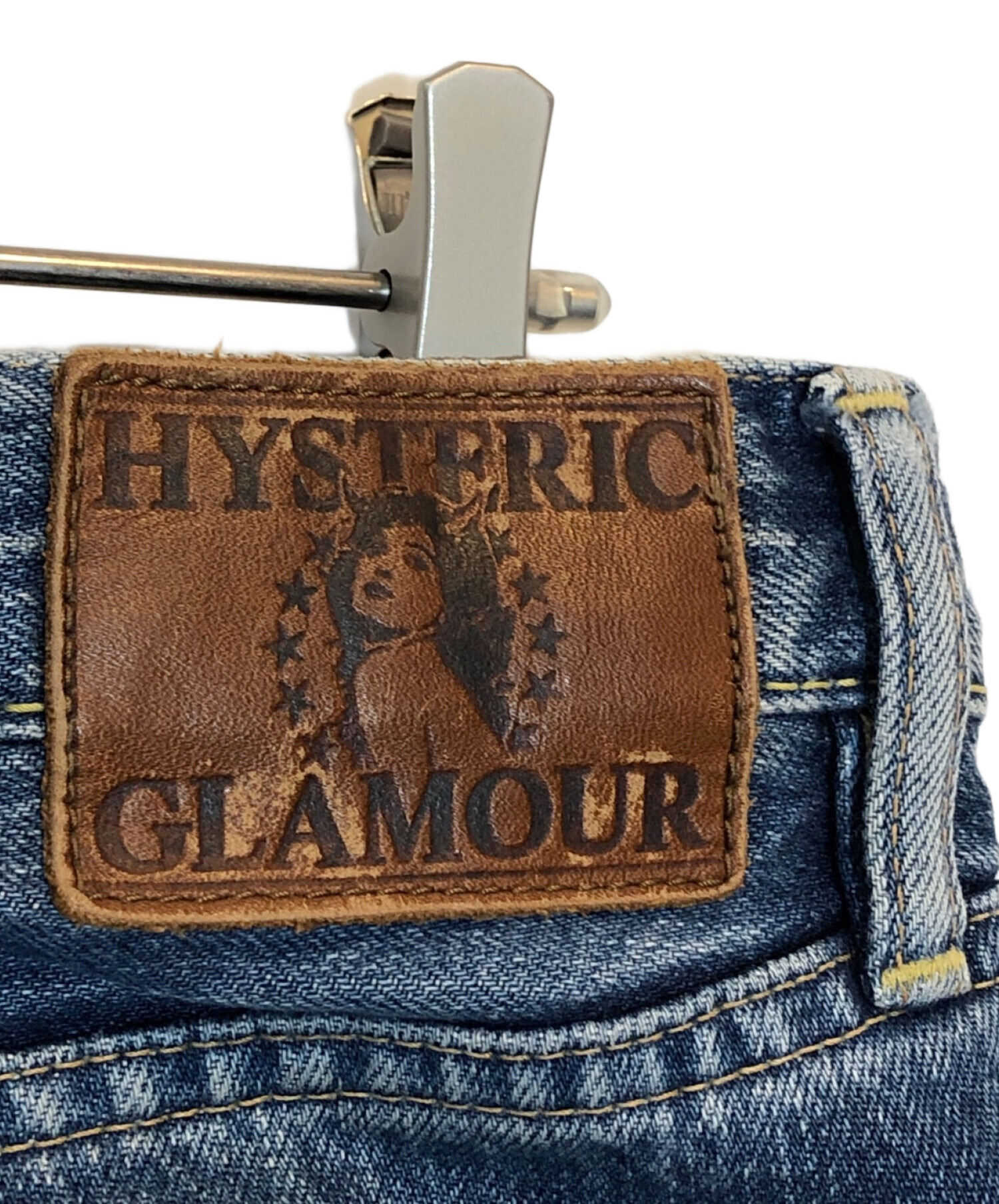 Hysteric Glamour (ヒステリックグラマー) NOBU加工スタッズデニムパンツ インディゴ サイズ:32