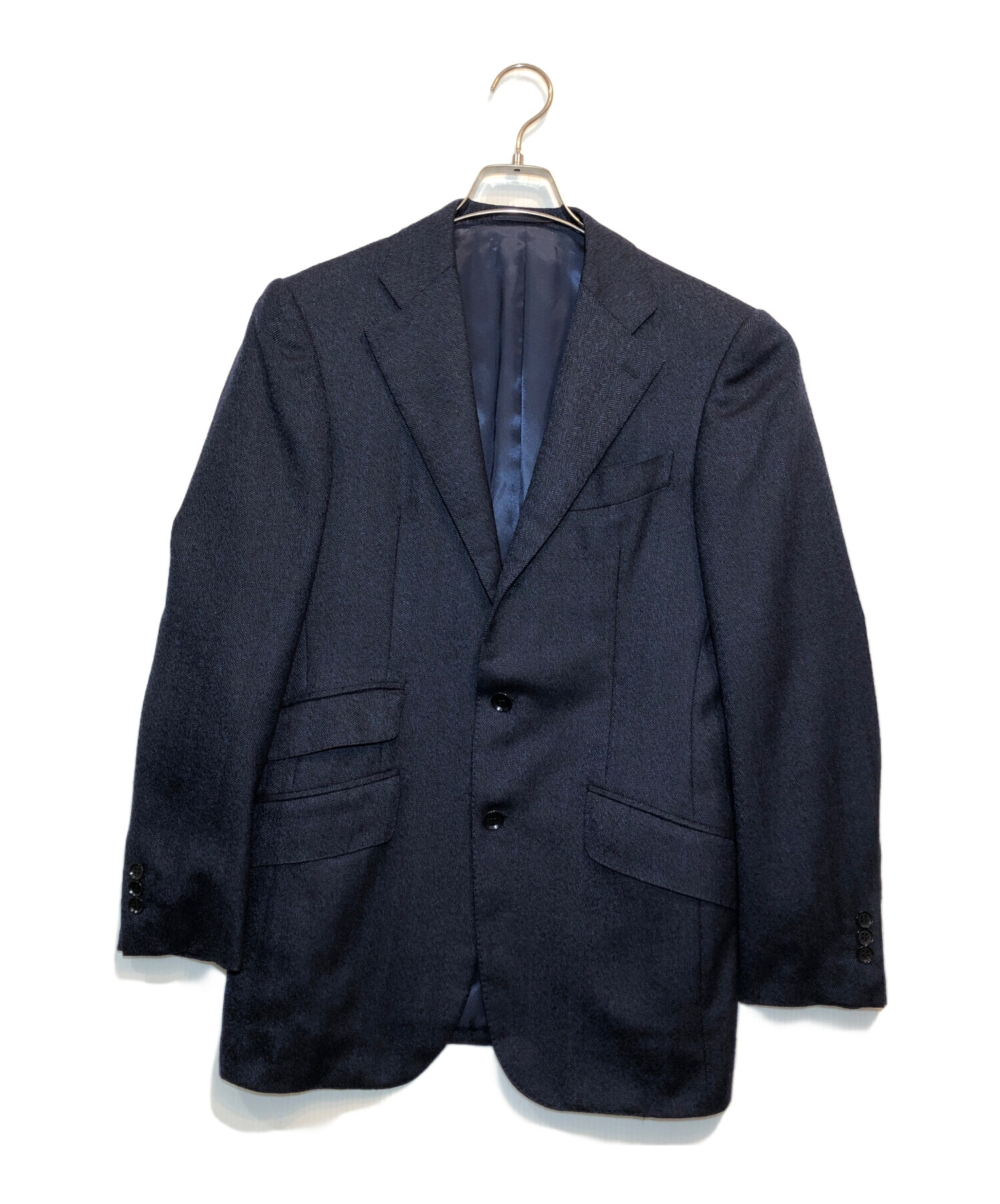 RING JACKET (リングジャケット) BARNEYS NEWYORK (バーニーズ・ニューヨーク) 段返り3Bウールテーラードジャケット  ネイビー サイズ:下記参照