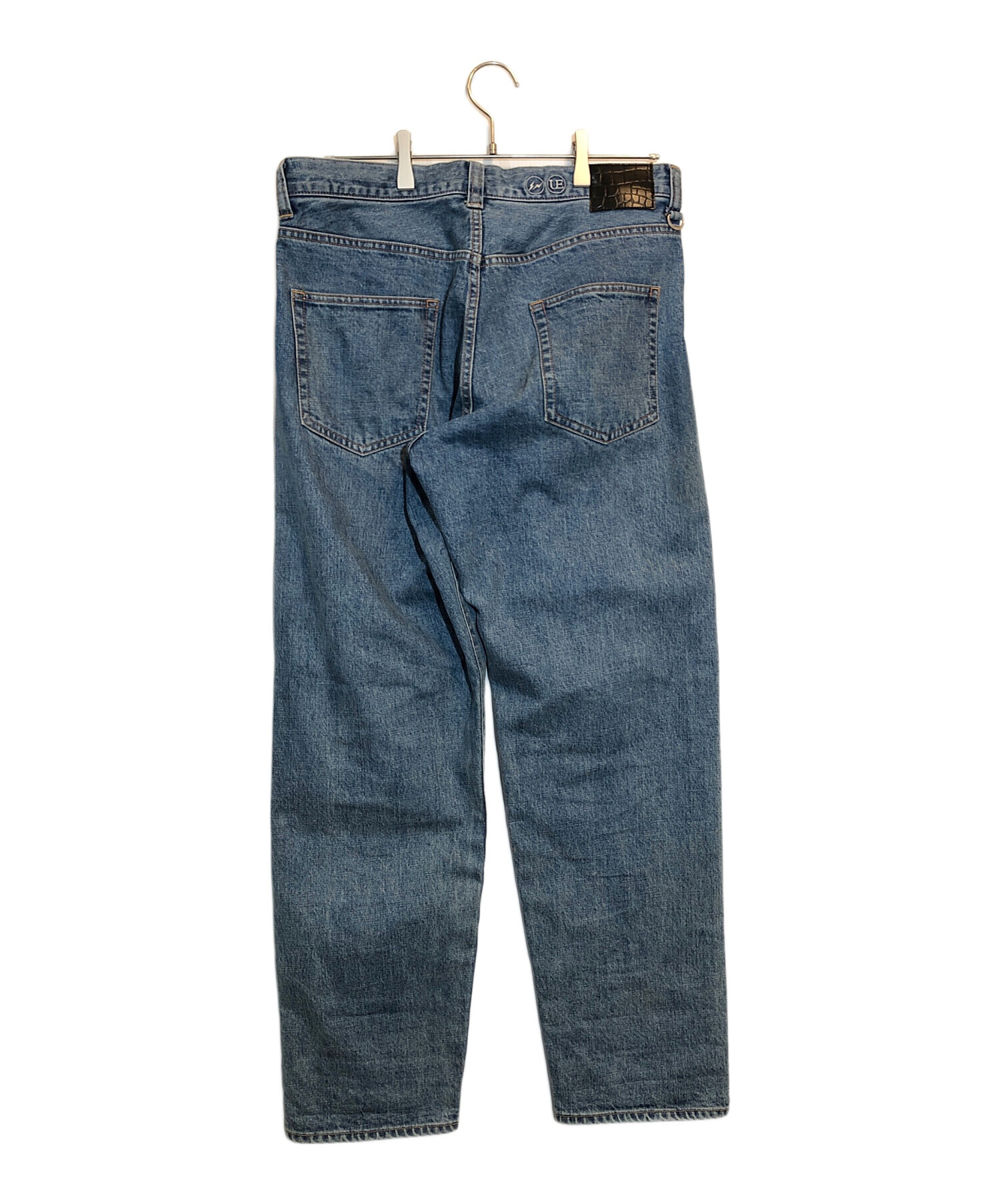 中古・古着通販】uniform experiment (ユニフォームエクスペリメント) WASHED DENIM WIDE PANTS （ウォッシュド デニムワイドパンツ） インディゴ サイズ:2｜ブランド・古着通販 トレファク公式【TREFAC FASHION】スマホサイト