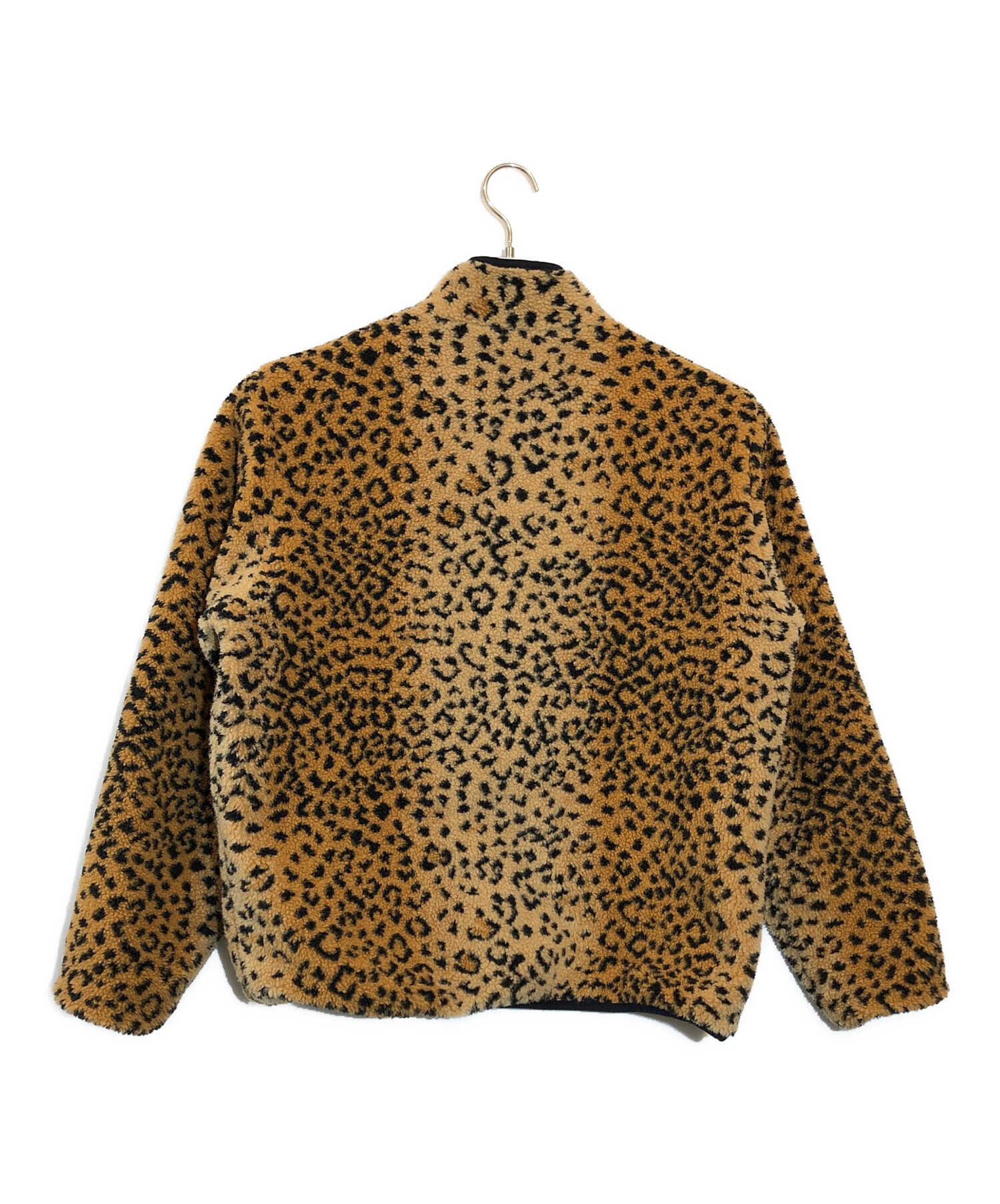 SUPREME (シュプリーム) Leopard Fleece Reversible Jacket/レオパードフリースリバーシブルジャケット  ブラウン×ブラック サイズ:L