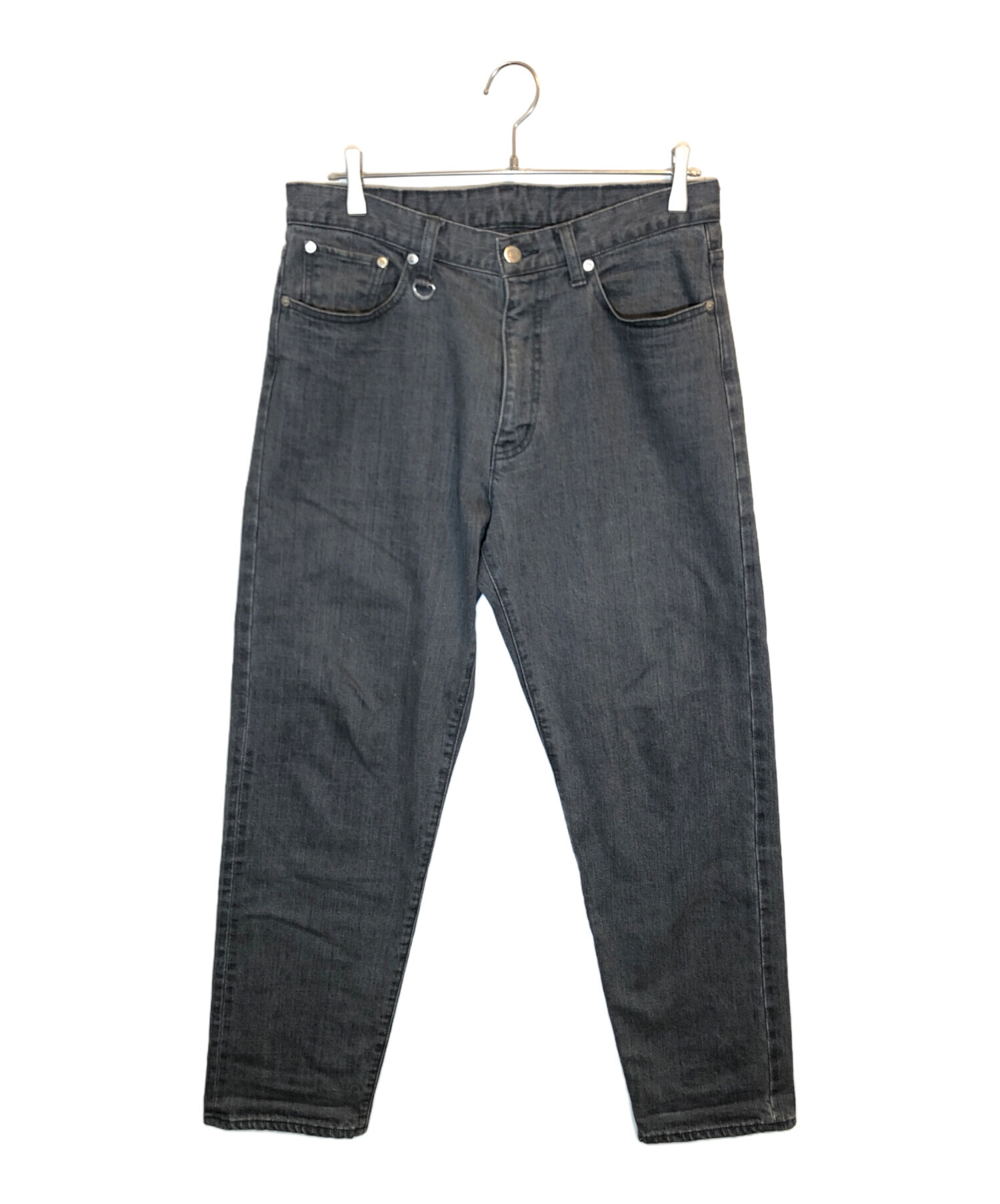 uniform experiment (ユニフォームエクスペリメント) WASHED DENIM WIDE PANTS ブラック サイズ:SIZE 2