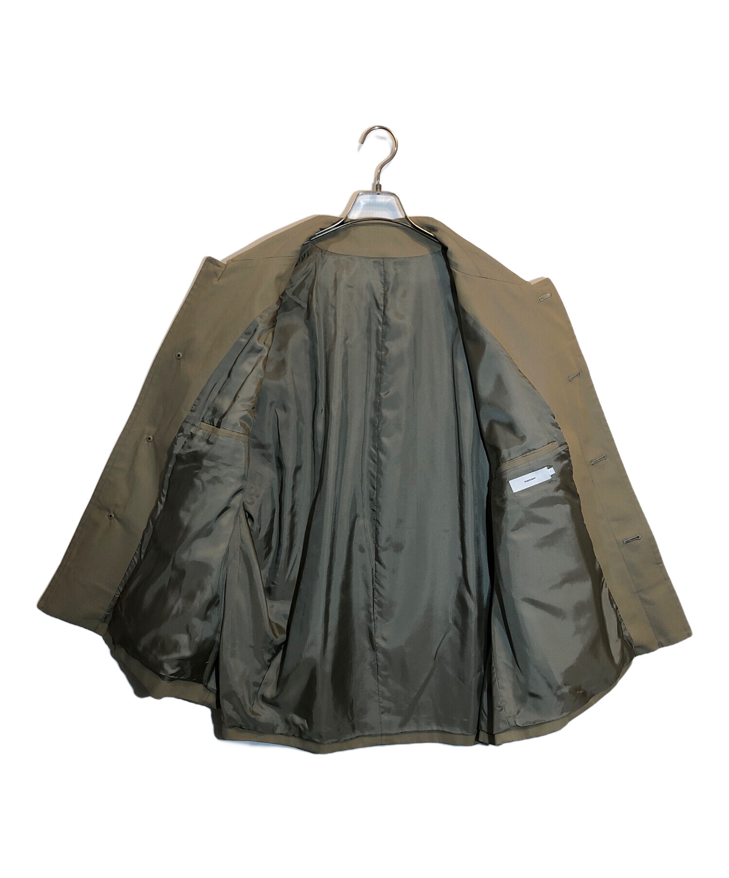 Graphpaper (グラフペーパー) Voile Gabardine Soutien Collar Short Coat ベージュ  サイズ:SIZE 1