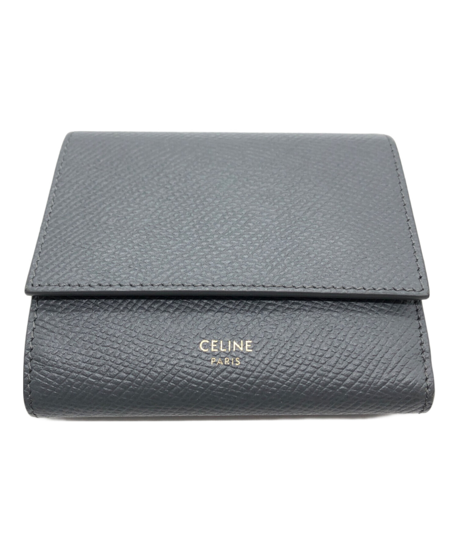 中古・古着通販】CELINE (セリーヌ) トリフォールドウォレット グレー｜ブランド・古着通販 トレファク公式【TREFAC  FASHION】スマホサイト