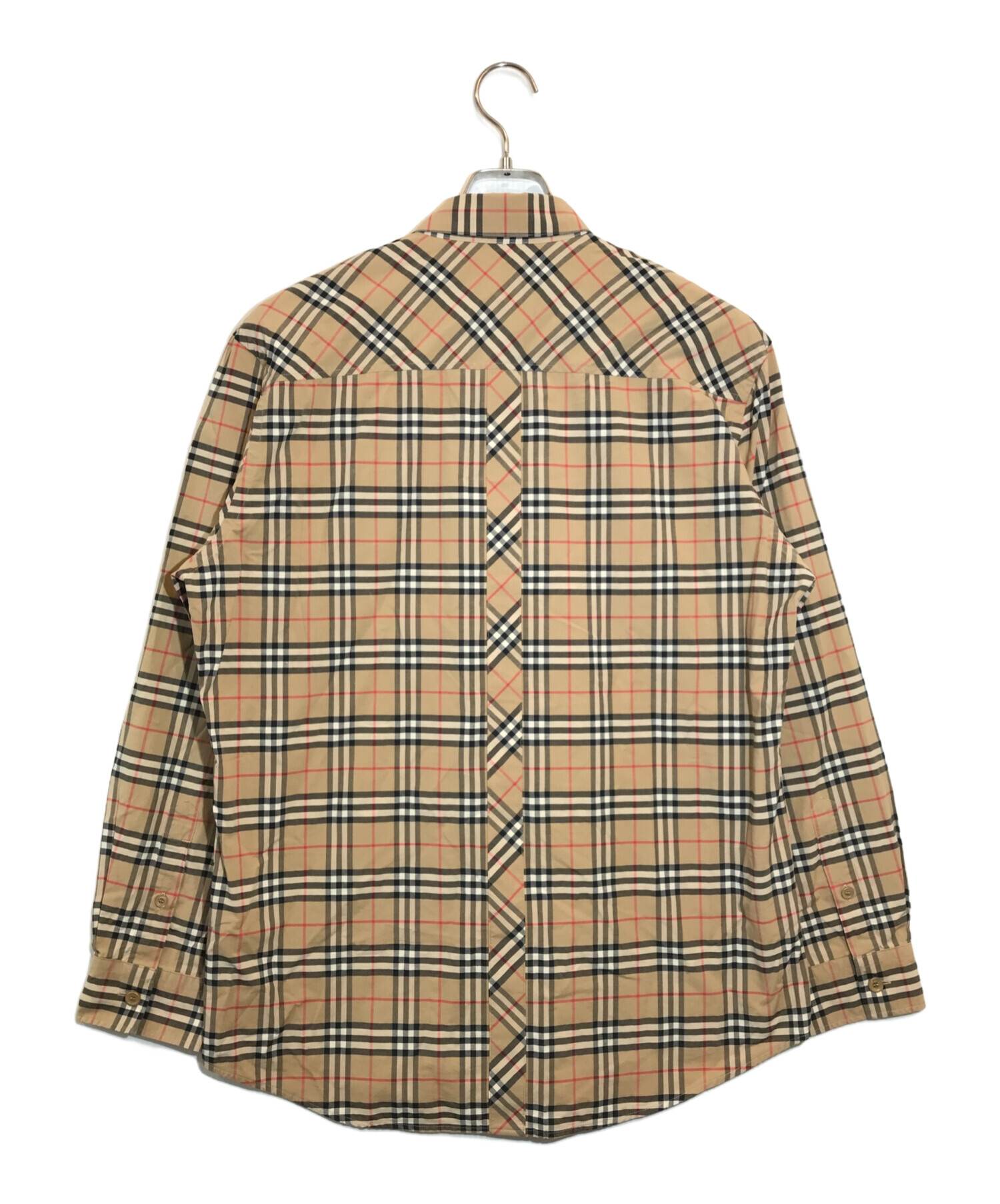 中古・古着通販】BURBERRY (バーバリー) TBロゴノバチェックシャツ ベージュ サイズ:SIZE M｜ブランド・古着通販  トレファク公式【TREFAC FASHION】スマホサイト