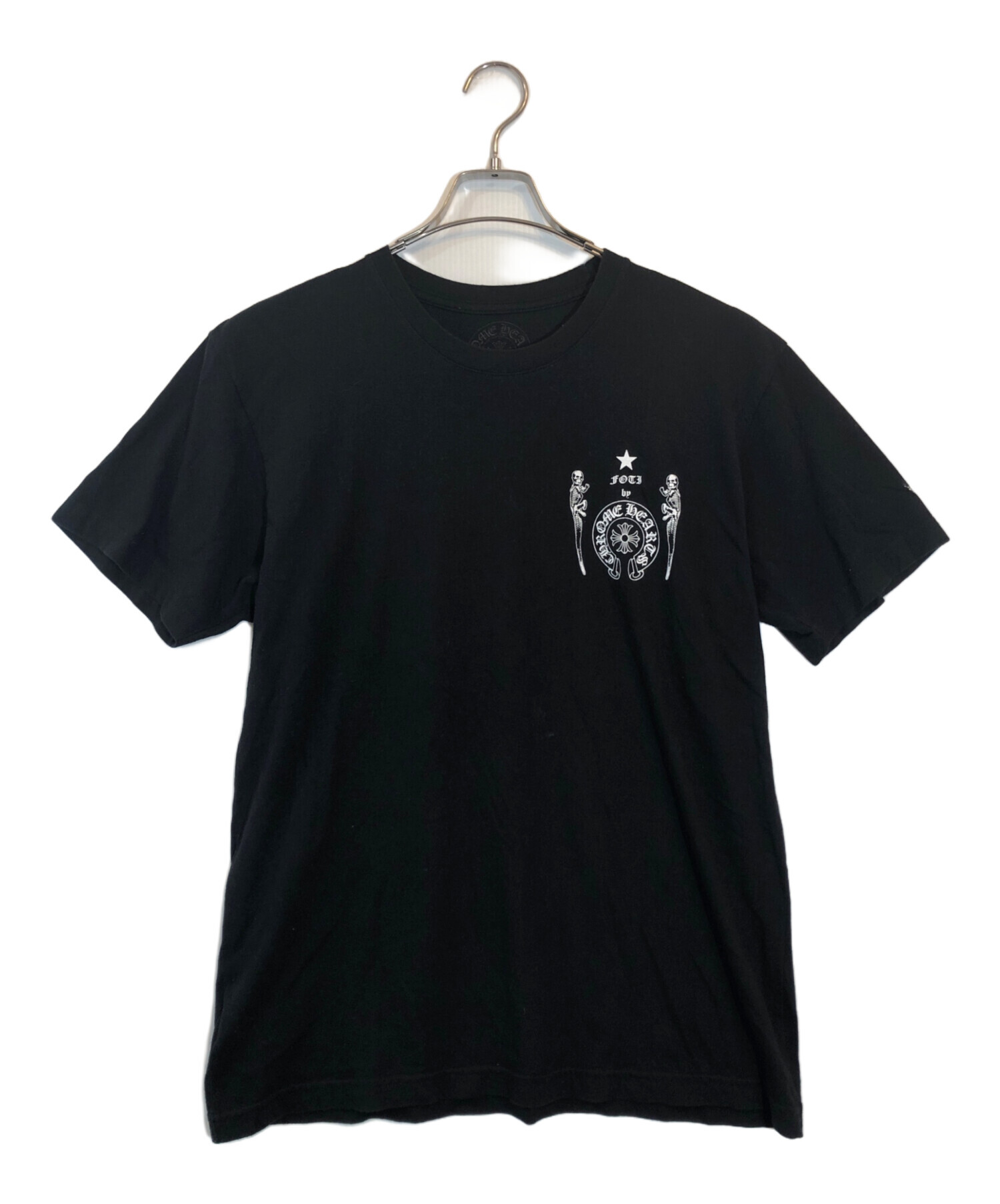 中古・古着通販】CHROME HEARTS (クロムハーツ) FOTIプリントTシャツ ブラック サイズ:SIZE L｜ブランド・古着通販  トレファク公式【TREFAC FASHION】スマホサイト