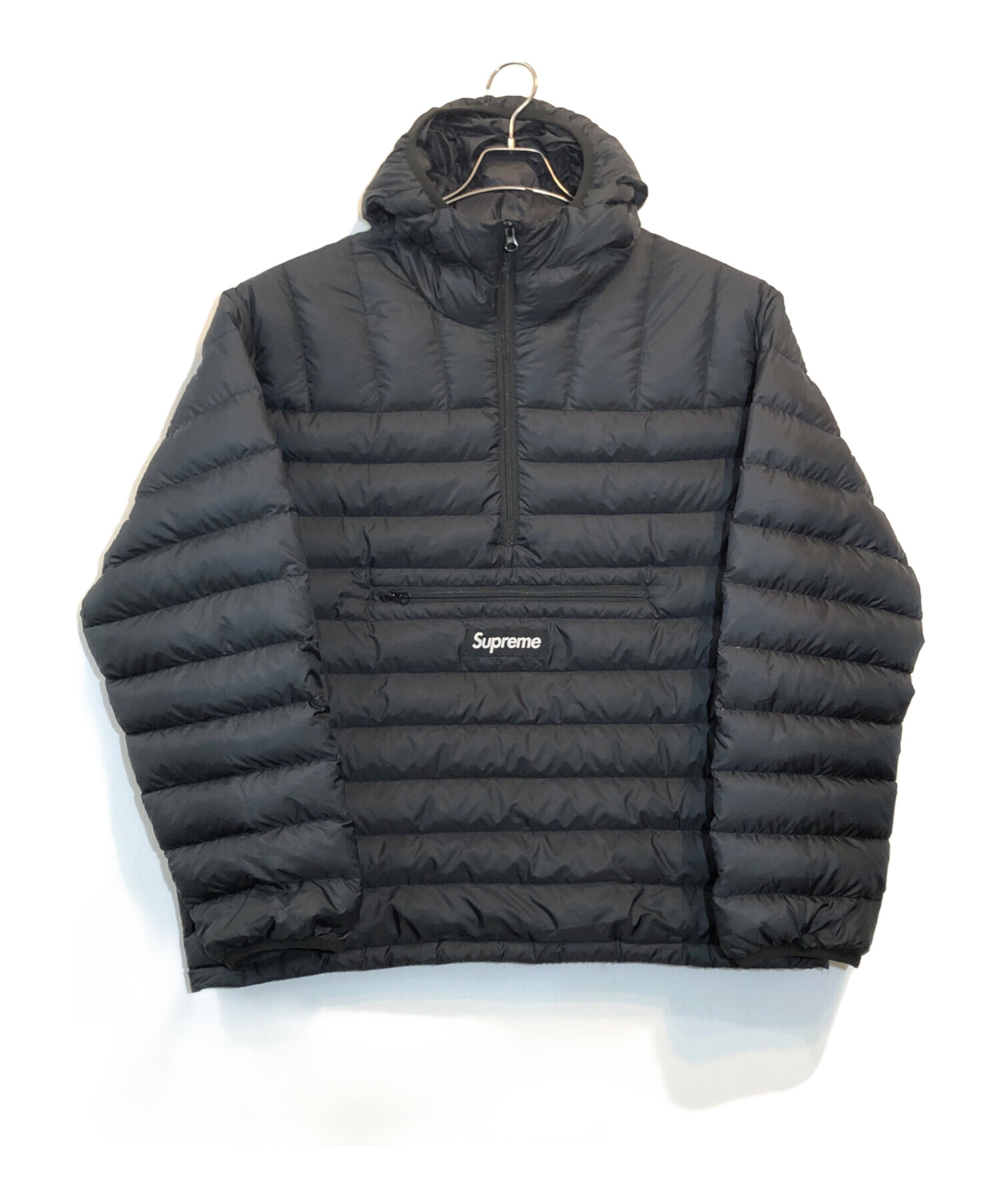 中古・古着通販】SUPREME (シュプリーム) Micro Down Half Zip Hooded Pullover ブラック  サイズ:XL｜ブランド・古着通販 トレファク公式【TREFAC FASHION】スマホサイト