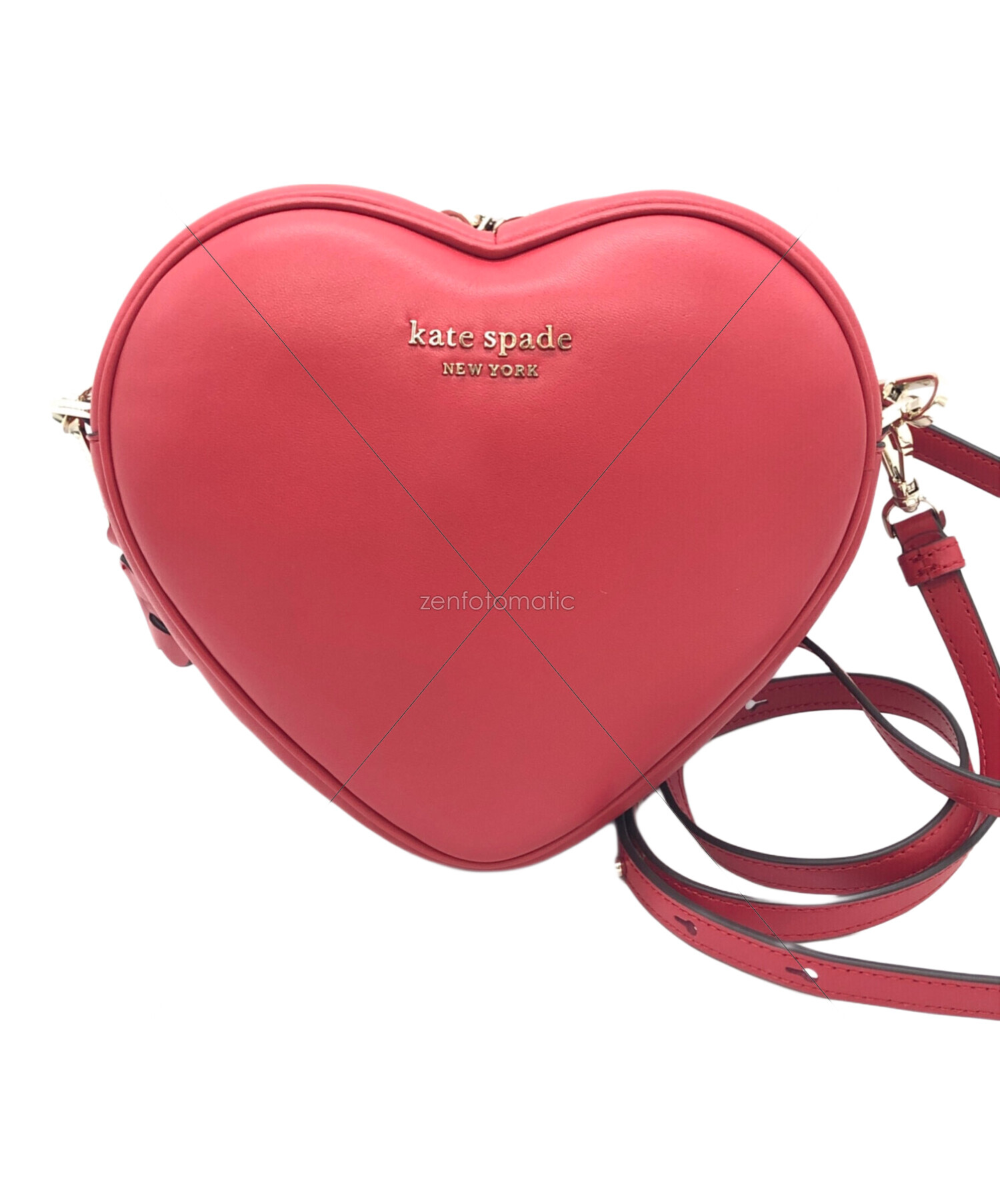 Kate Spade (ケイトスペード) ハート型ショルダーバッグ レッド