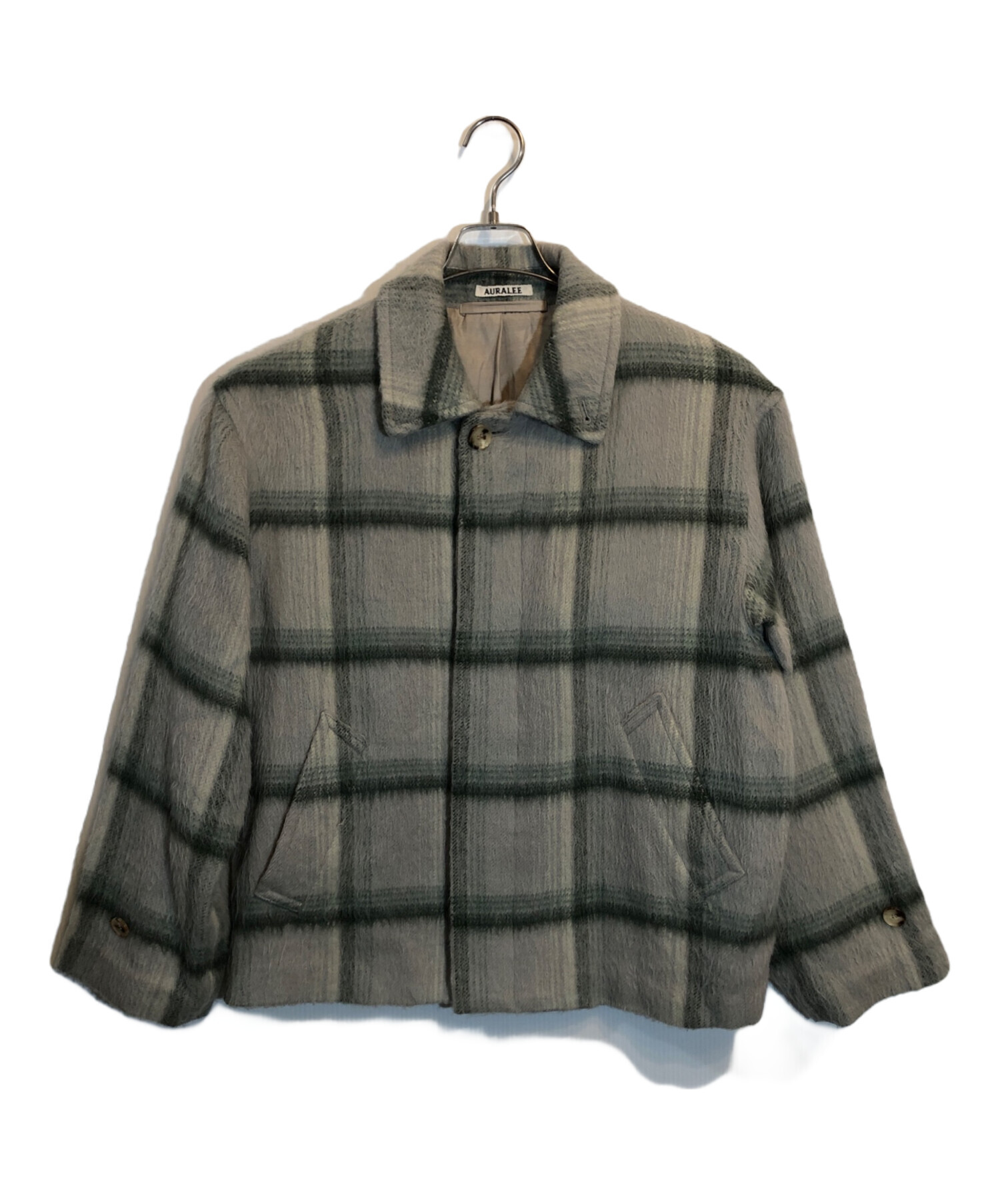 中古・古着通販】AURALEE (オーラリー) SURI ALPACA SHAGGY CHECK BLOUSON グリーン サイズ:SIZE  3｜ブランド・古着通販 トレファク公式【TREFAC FASHION】スマホサイト