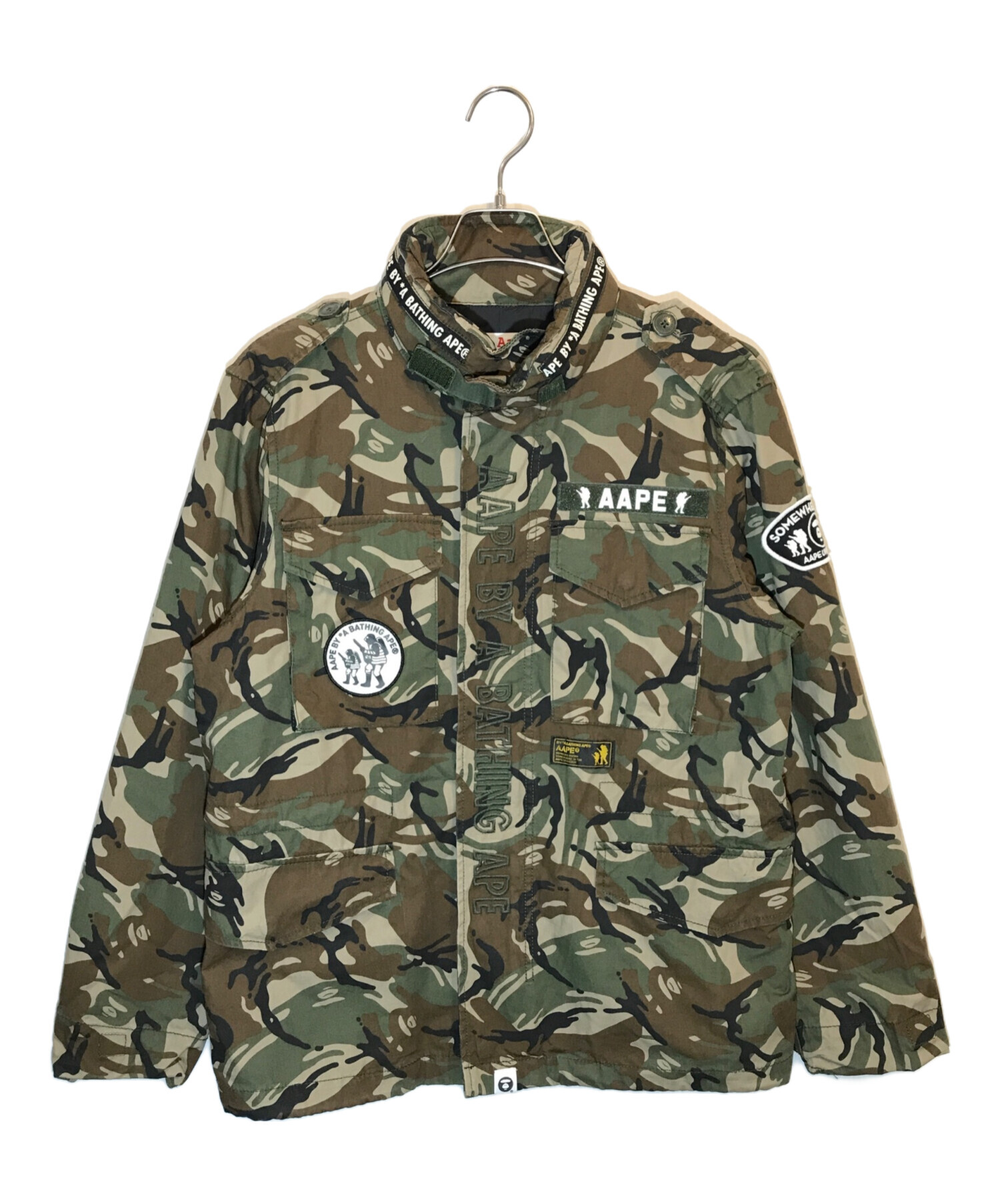 中古・古着通販】Aape BY A BATHING APE (エーエイプ バイ アベイシングエイプ) ミリタリージャケット グリーン  サイズ:Ｌ｜ブランド・古着通販 トレファク公式【TREFAC FASHION】スマホサイト