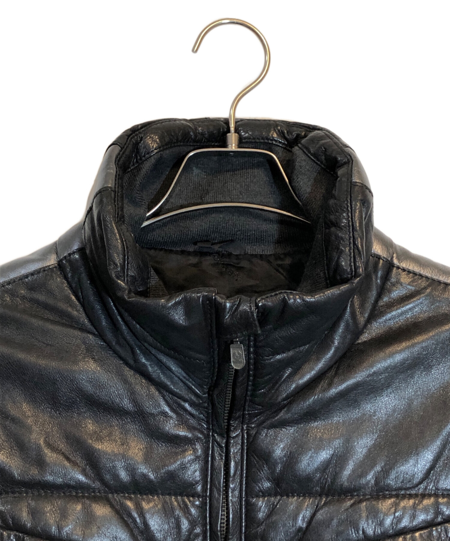 中古・古着通販】BELSTAFF GOLD LABEL (ベルスタッフ ゴールドレーベル) レザー中綿ジャケット ブラック  サイズ:Ｍ｜ブランド・古着通販 トレファク公式【TREFAC FASHION】スマホサイト