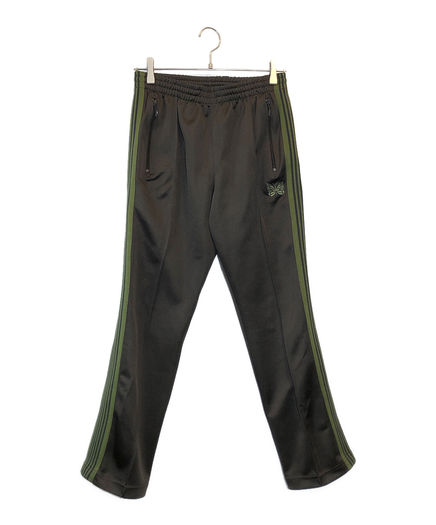 中古・古着通販】Needles (ニードルズ) NARROW TRACK PANT ブラウン×グリーン サイズ:S｜ブランド・古着通販  トレファク公式【TREFAC FASHION】スマホサイト