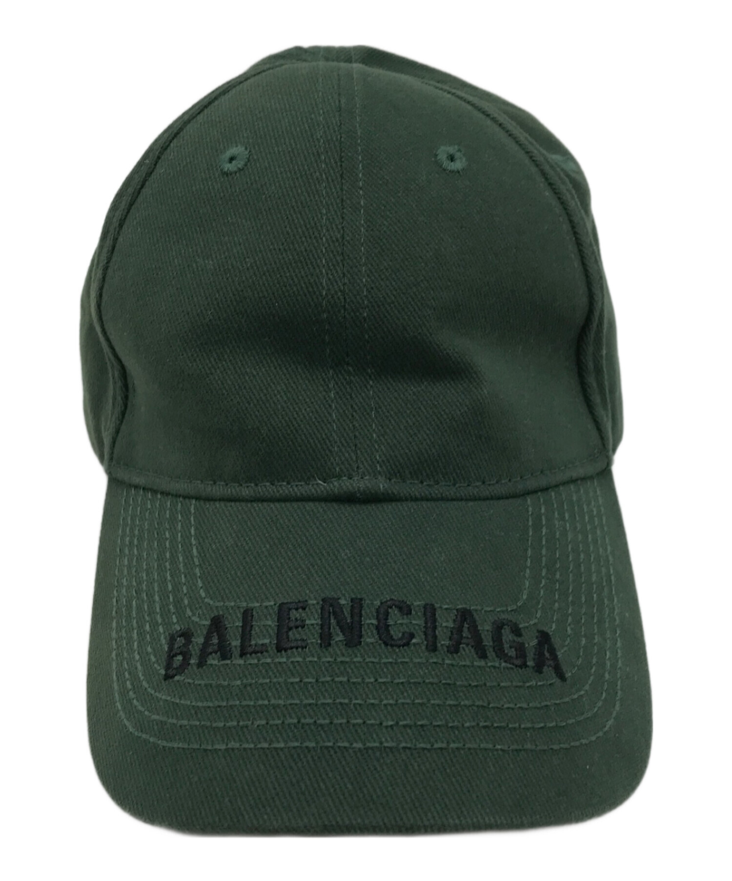 中古・古着通販】BALENCIAGA (バレンシアガ) ロゴ刺繍ベースボールキャップ グリーン サイズ:L（59ｃｍ）｜ブランド・古着通販  トレファク公式【TREFAC FASHION】スマホサイト