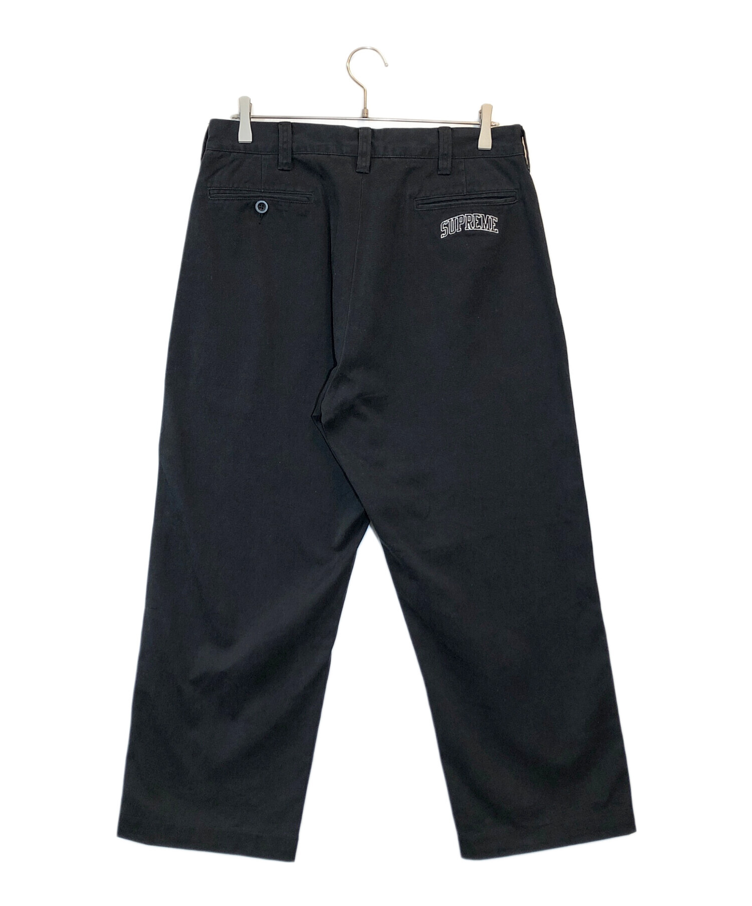 SUPREME(シュプリーム) サイズ:30 22SS Chino Pant おかしい Black Stars スター 総柄 ストレート チノ パンツ