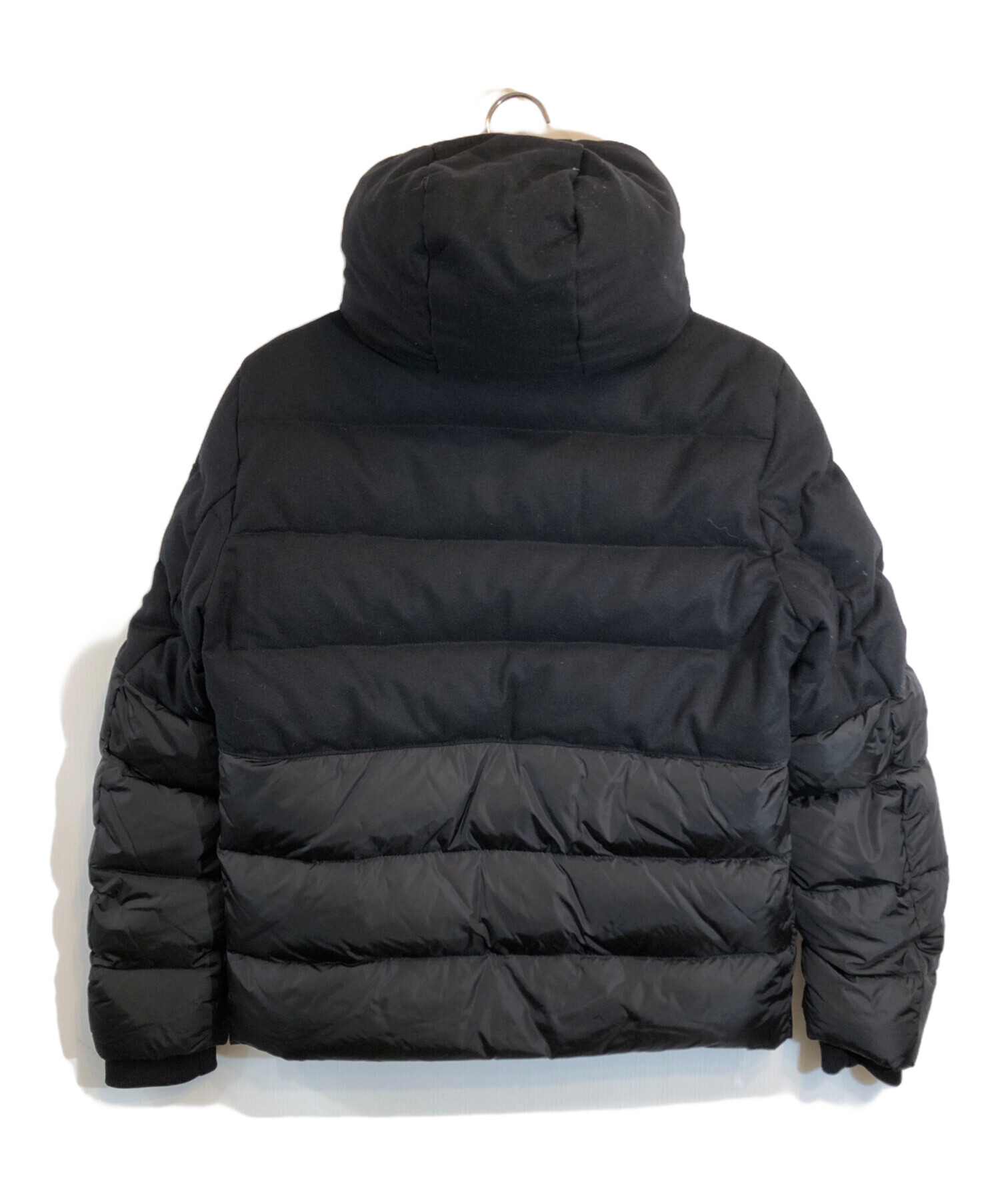 中古・古着通販】MONCLER (モンクレール) ウール切替ダウンジャケット ブラック サイズ:SIZE 3｜ブランド・古着通販  トレファク公式【TREFAC FASHION】スマホサイト