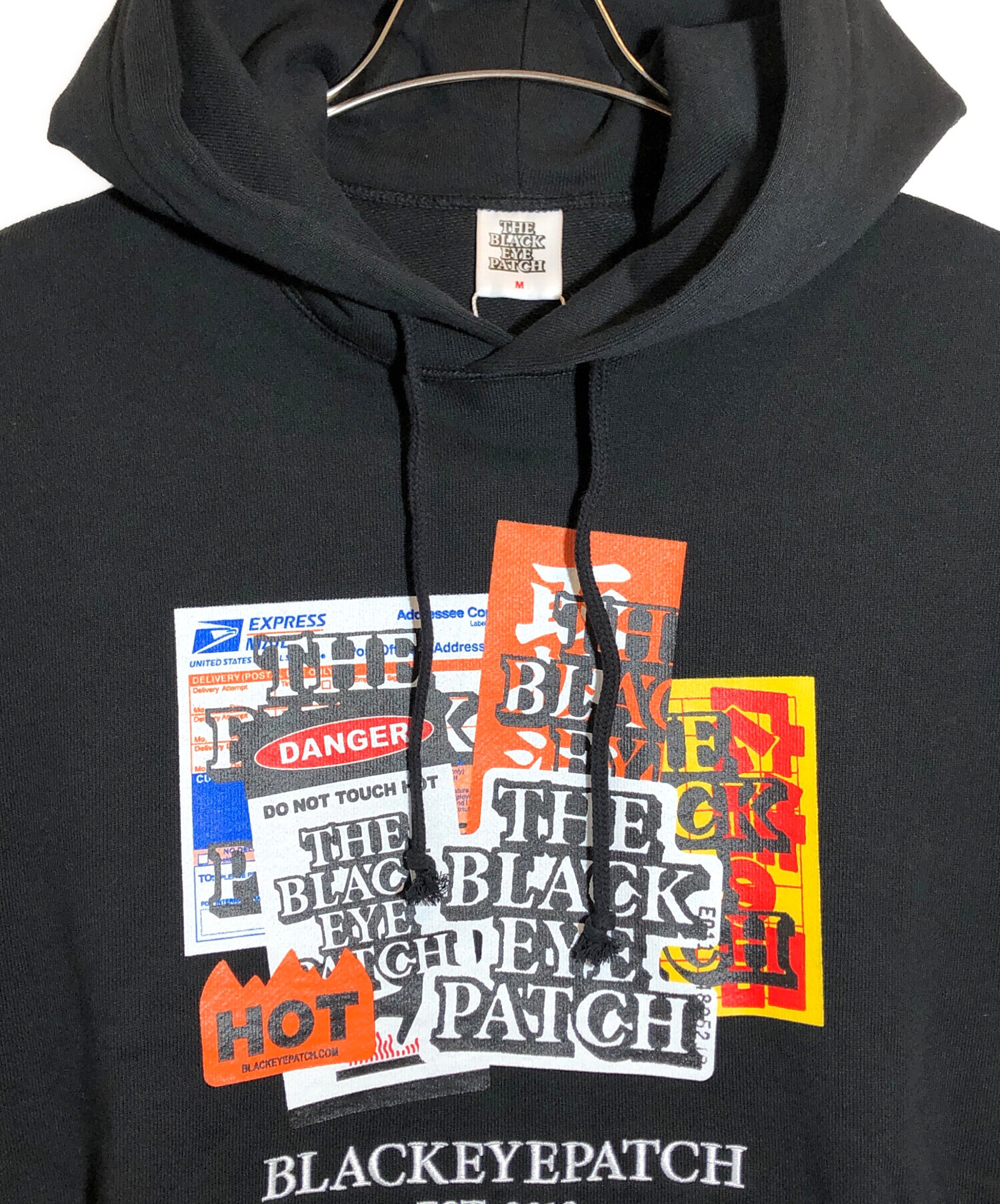 中古・古着通販】THE BLACK EYE PATCH (ブラックアイパッチ) 取扱注意LABEL PACK HOODIE ブラック サイズ:SIZE  M｜ブランド・古着通販 トレファク公式【TREFAC FASHION】スマホサイト