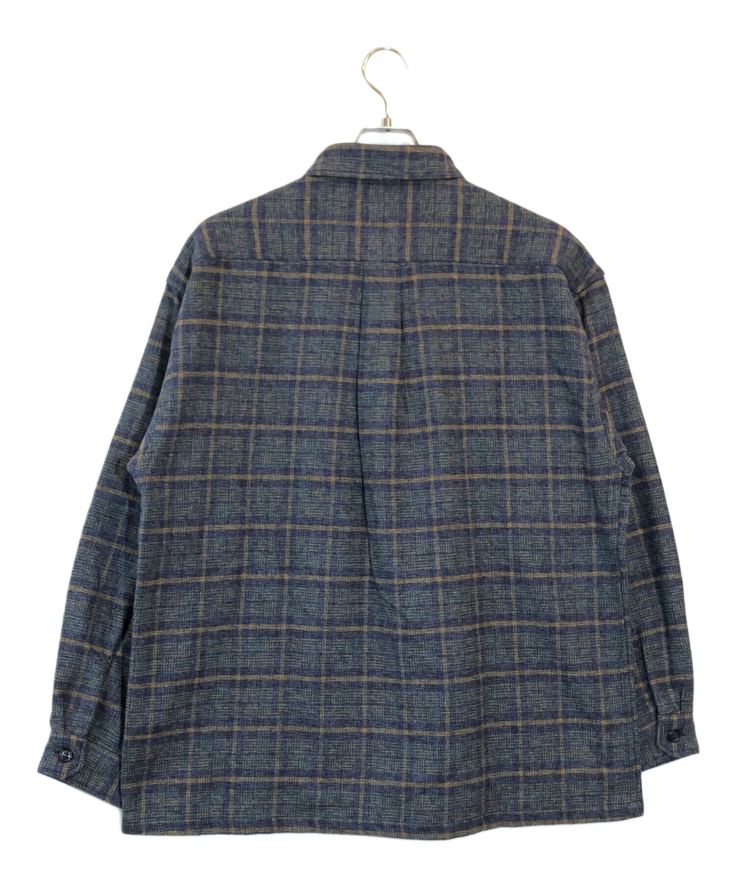 中古・古着通販】DESCENDANT (ディセンダント) VANNING PLAID LS SHIRT ネイビー サイズ:SIZE 2｜ブランド・古着通販  トレファク公式【TREFAC FASHION】スマホサイト