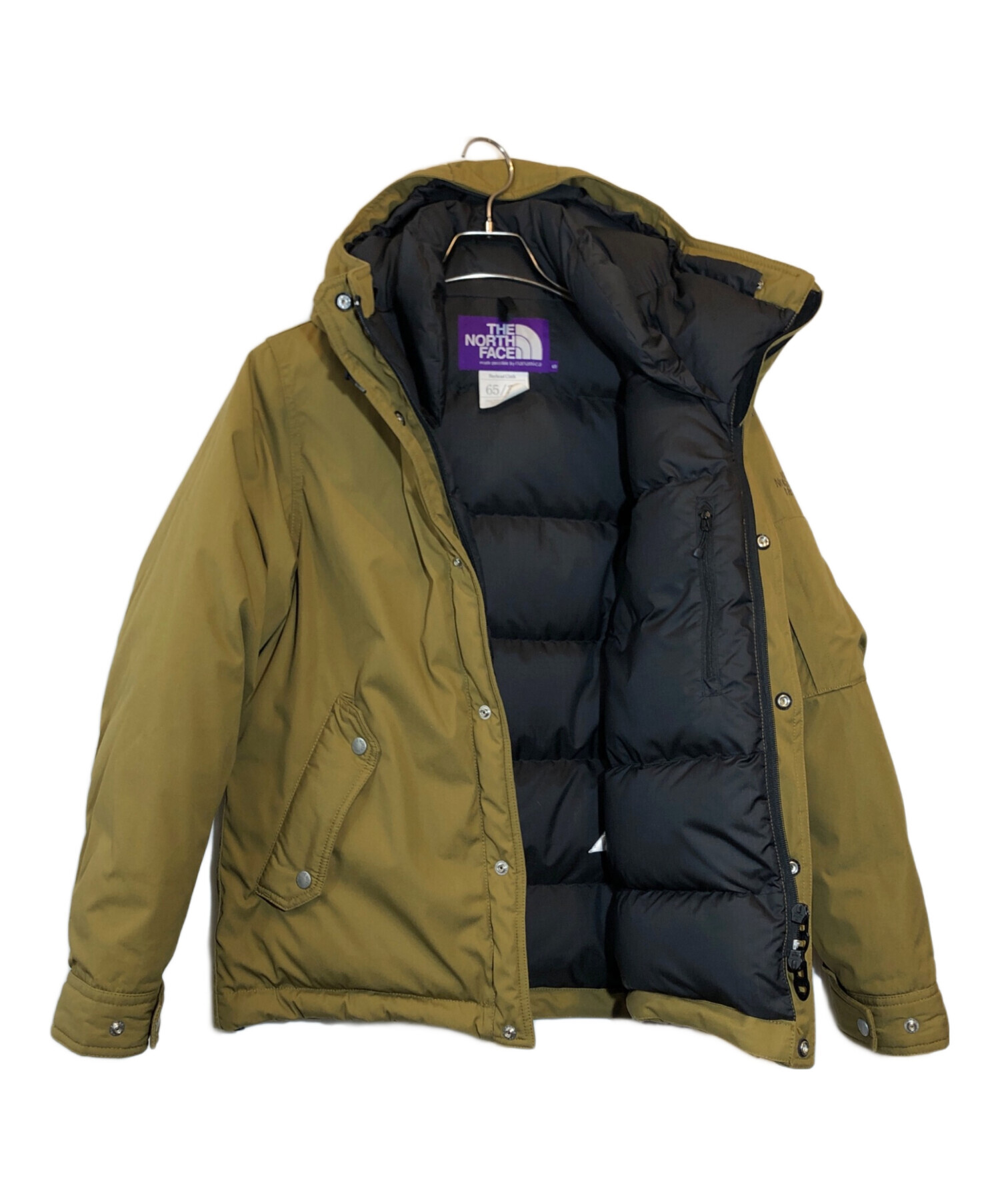 THE NORTHFACE PURPLELABEL (ザ・ノースフェイス パープルレーベル) ダウンジャケット カーキ サイズ:S