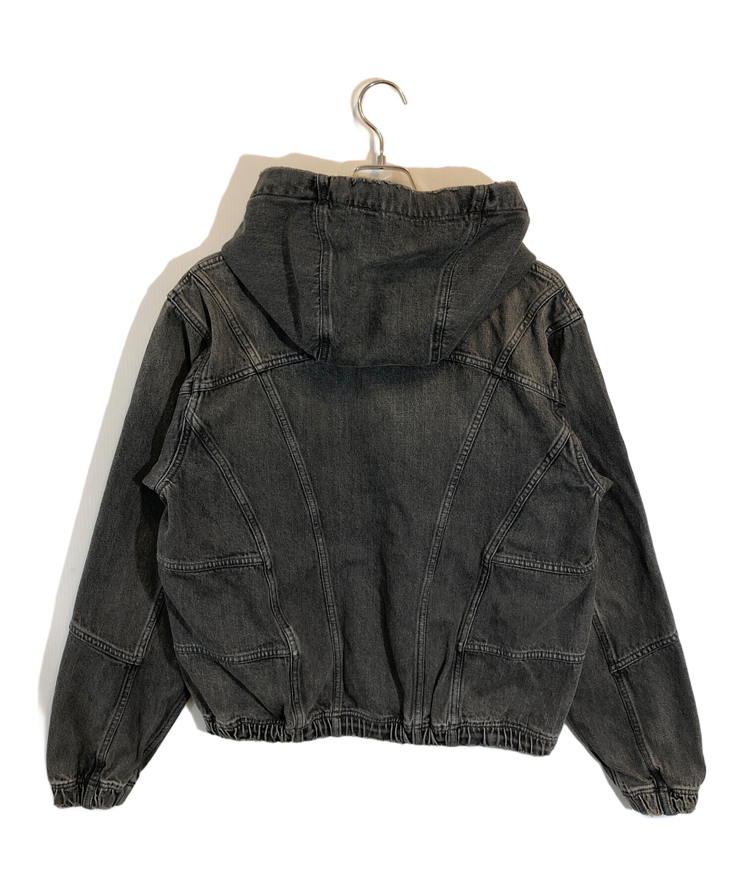 BEAMS FUTURE ARCHIVE (ビームスフューチャーアーカイブ) SWITH DENIM HOODY ブラック サイズ:SIZE M