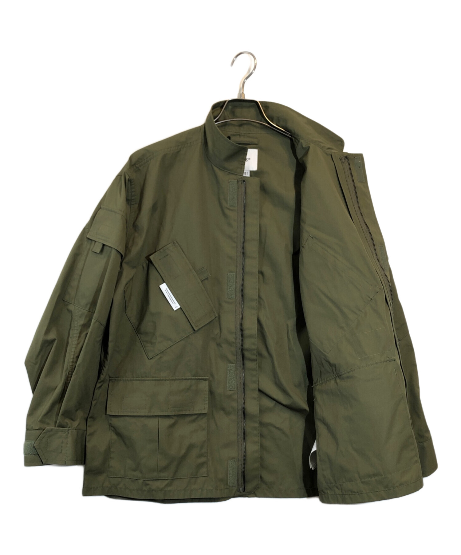 中古・古着通販】WTAPS (ダブルタップス) 22SS CONCEAL JACKET COPO. WEATHER カーキ  サイズ:01｜ブランド・古着通販 トレファク公式【TREFAC FASHION】スマホサイト