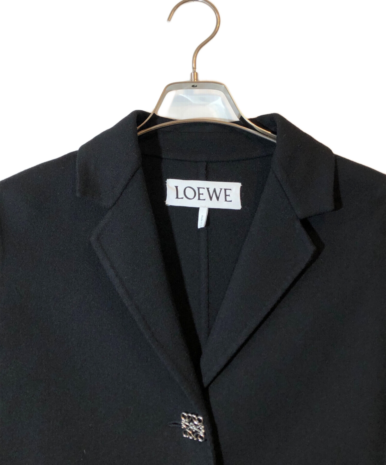 中古・古着通販】LOEWE (ロエベ) ウールカシミヤコート ブラック サイズ:32｜ブランド・古着通販 トレファク公式【TREFAC  FASHION】スマホサイト