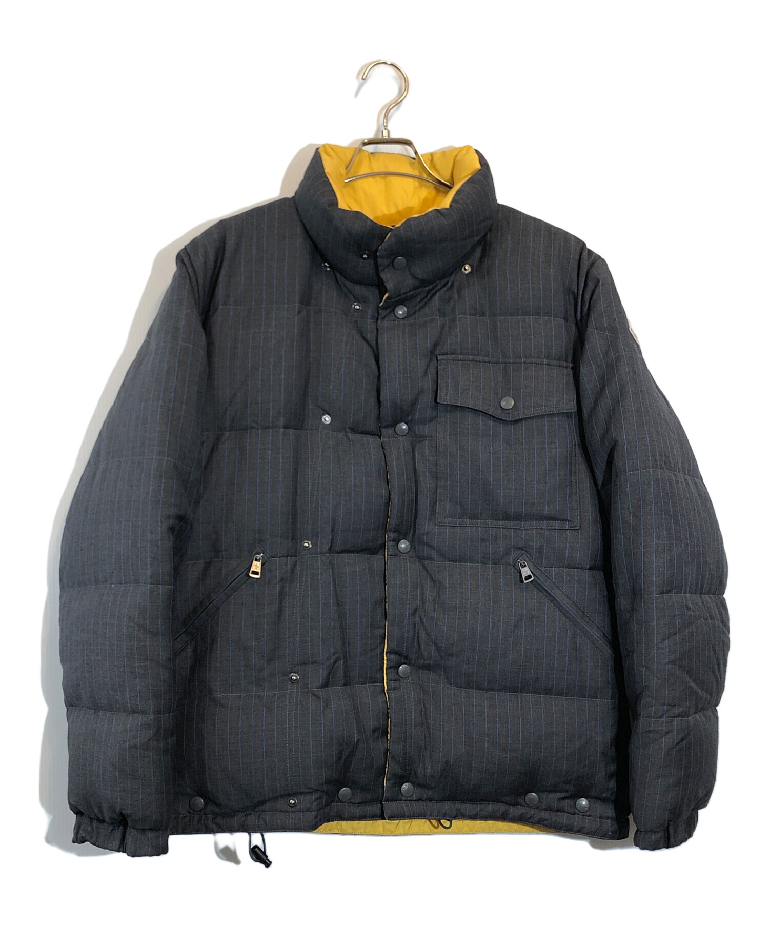 中古・古着通販】MONCLER (モンクレール) JUNYA WATANABE MAN (ジュンヤワタナベマン) ストライプ ダウンジャケット グレー  サイズ:SIZE M｜ブランド・古着通販 トレファク公式【TREFAC FASHION】スマホサイト