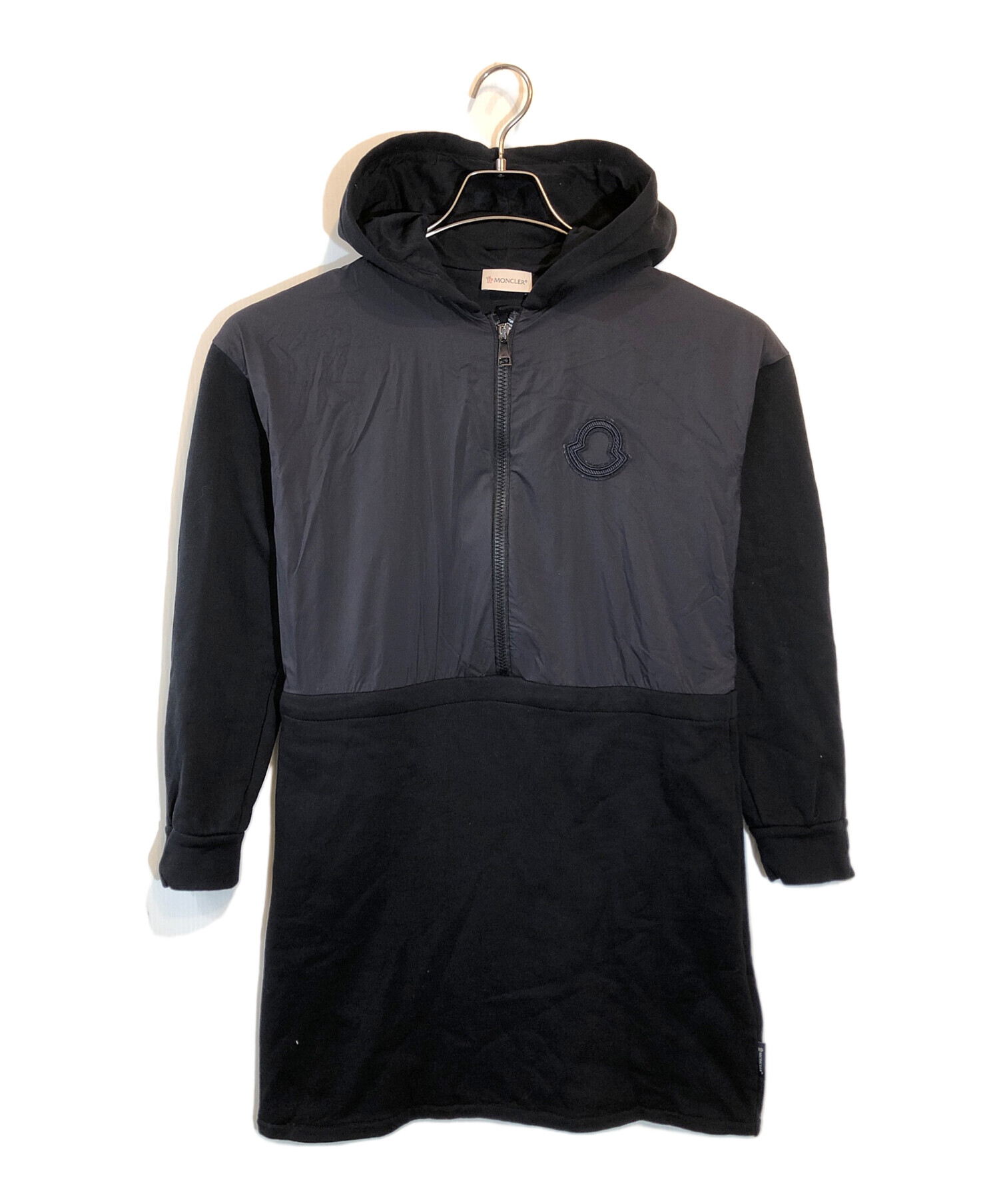 中古・古着通販】MONCLER (モンクレール) 切替フーデットワンピース ネイビー サイズ:SIZE 14(164cm)｜ブランド・古着通販  トレファク公式【TREFAC FASHION】スマホサイト