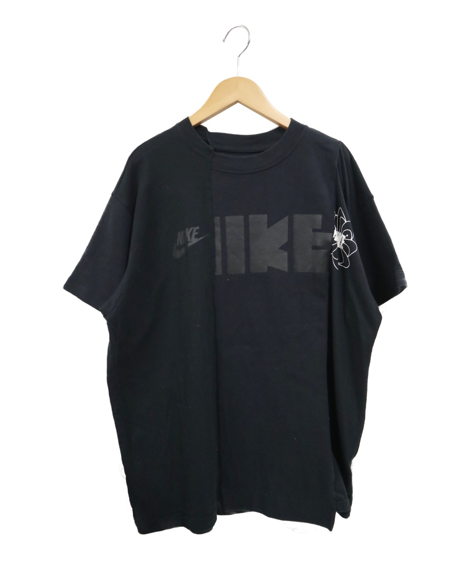 NIKE sacai ナイキ サカイ Tシャツ 黒 L 新品未使用タグ付き