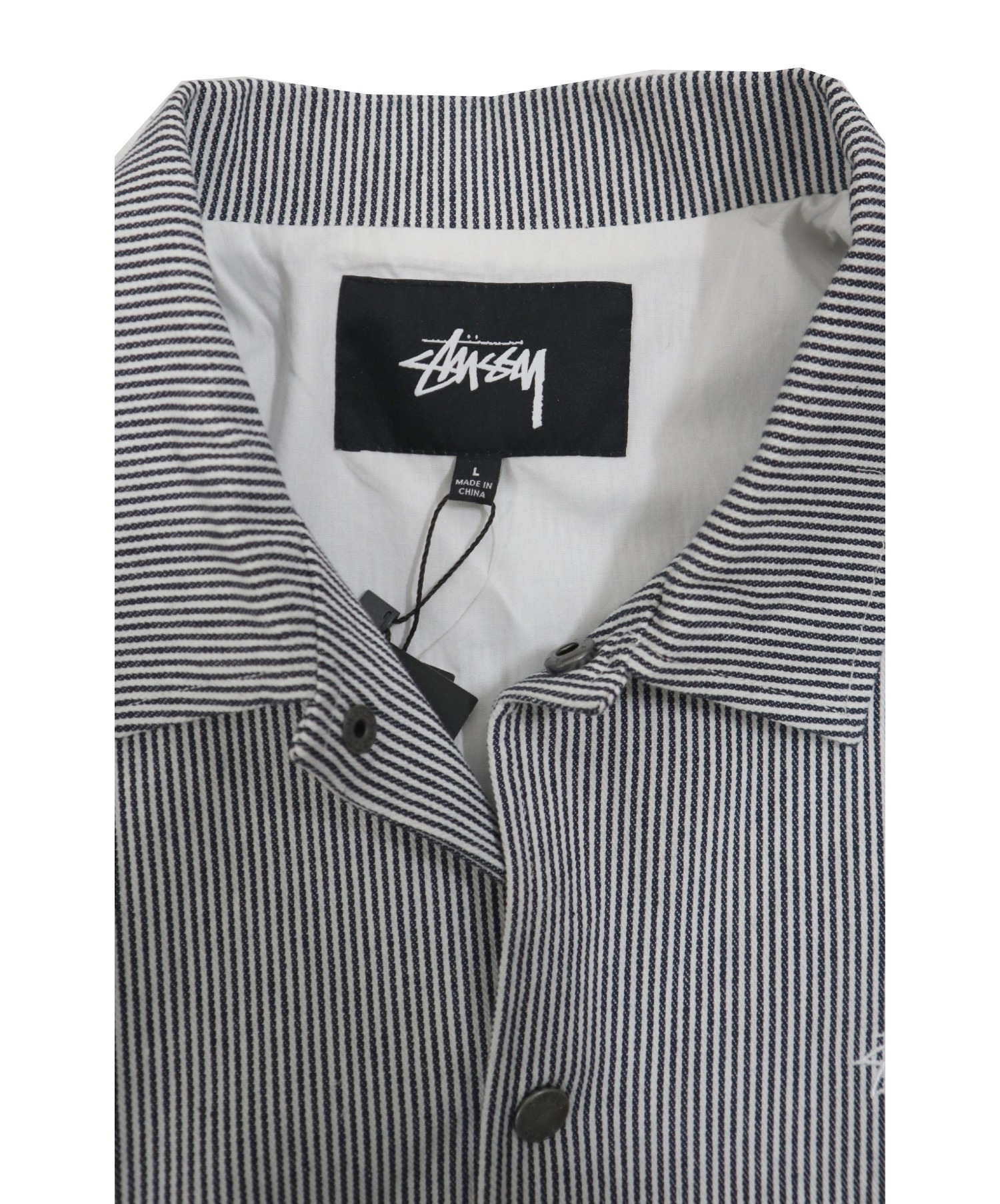 stussy (ステューシー) コットンコーチジャケット ホワイト サイズ:L