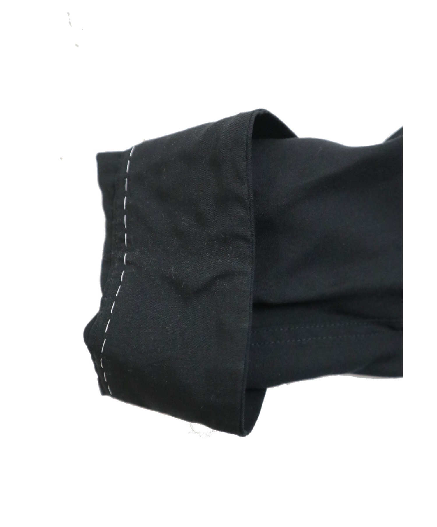 JohnUNDERCOVER (ジョンアンダーカバー) トラ刺繍テンセルオープンカラーシャツ ブラック サイズ:3