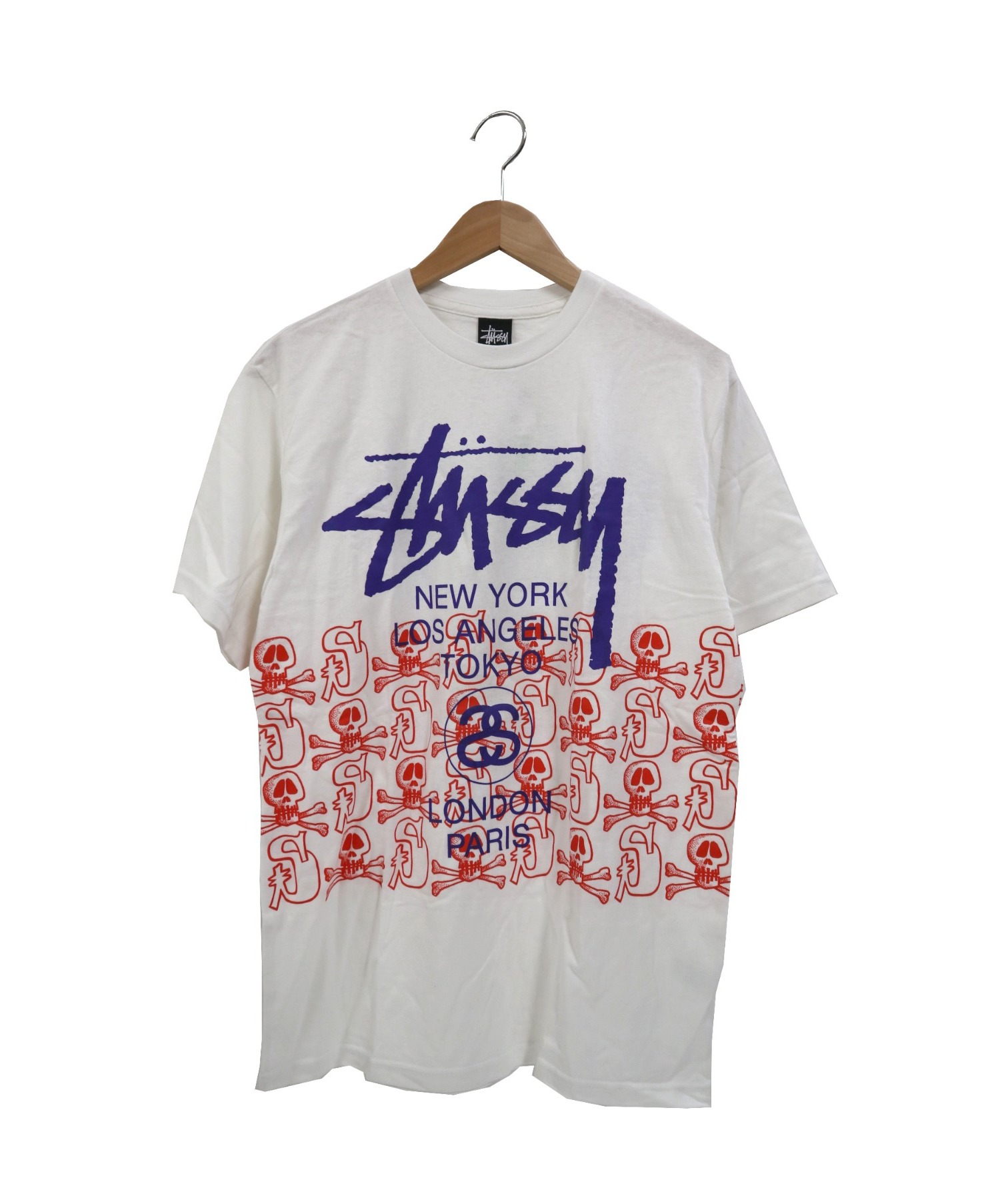 中古・古着通販】stussy (ステューシー) SSリンクスカルTシャツ