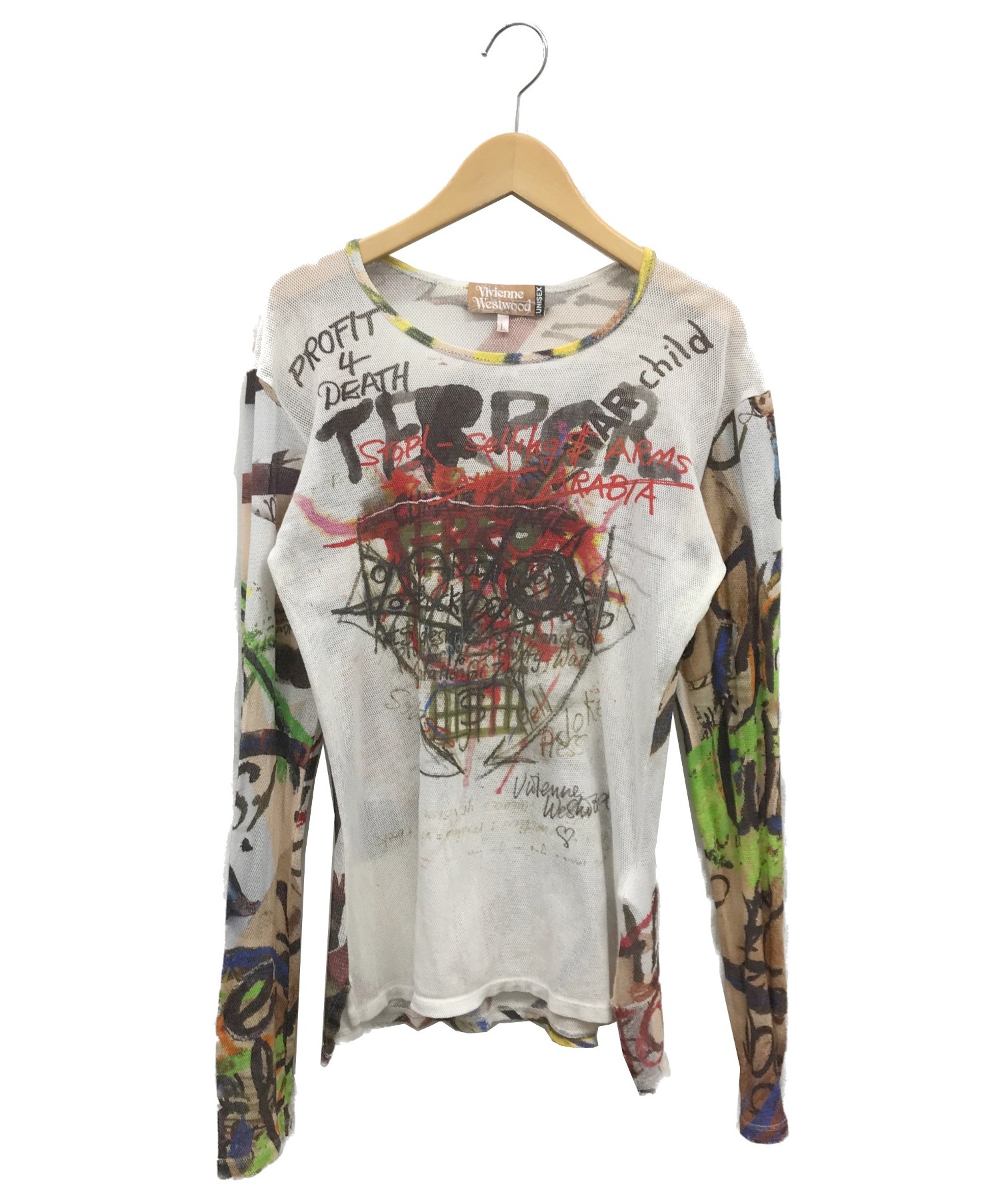 Vivienne Westwood (ヴィヴィアンウエストウッド) Terror Tシャツ ホワイト×レッド サイズ:L