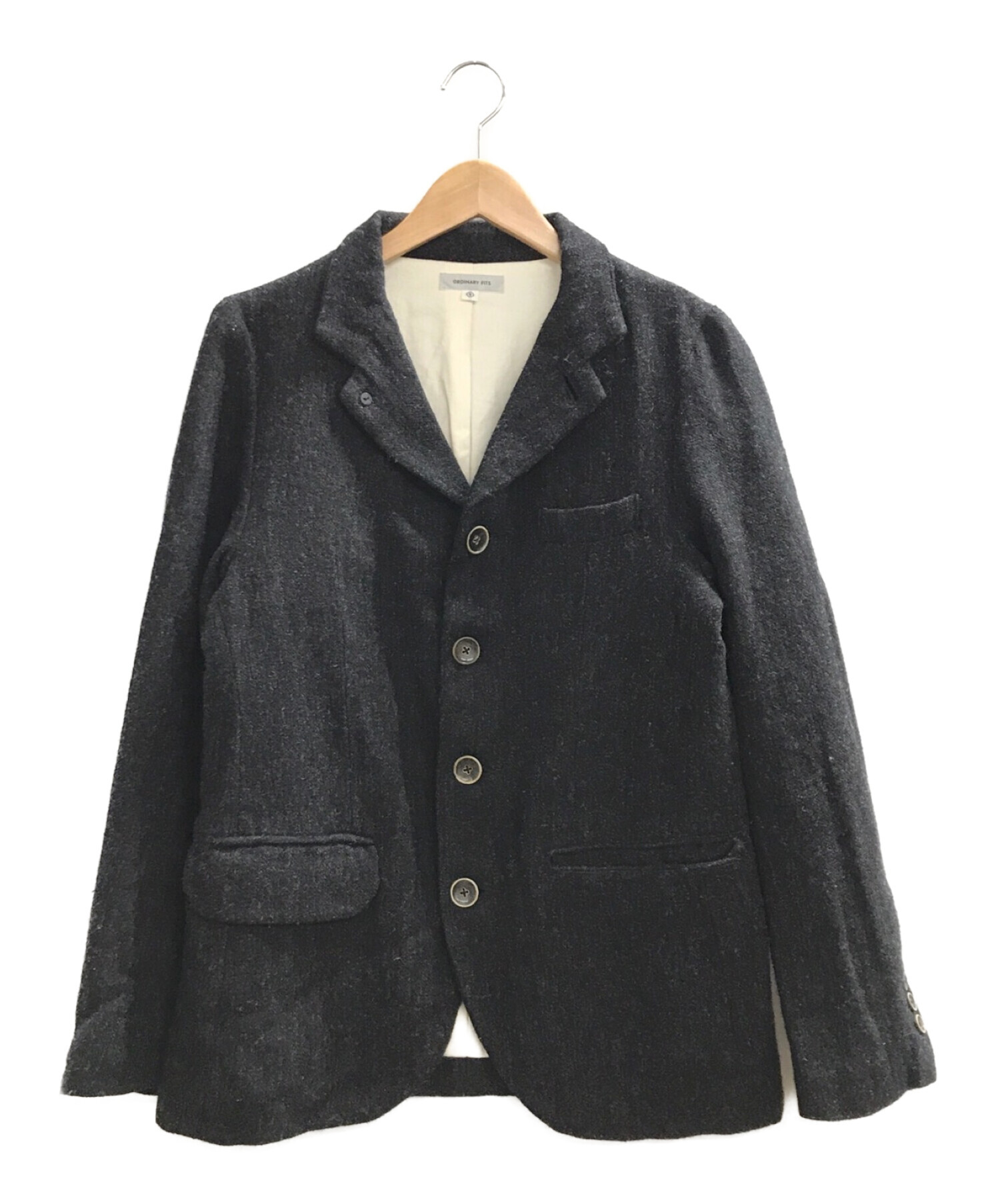 ordinary fits (オーディナリーフィッツ) ウールジャケット ブラック サイズ:1