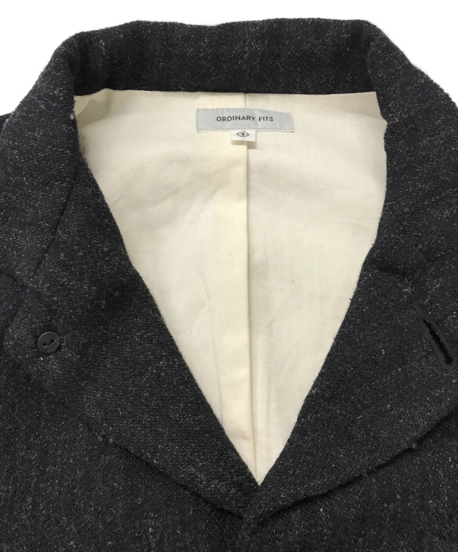 ordinary fits (オーディナリーフィッツ) ウールジャケット ブラック サイズ:1