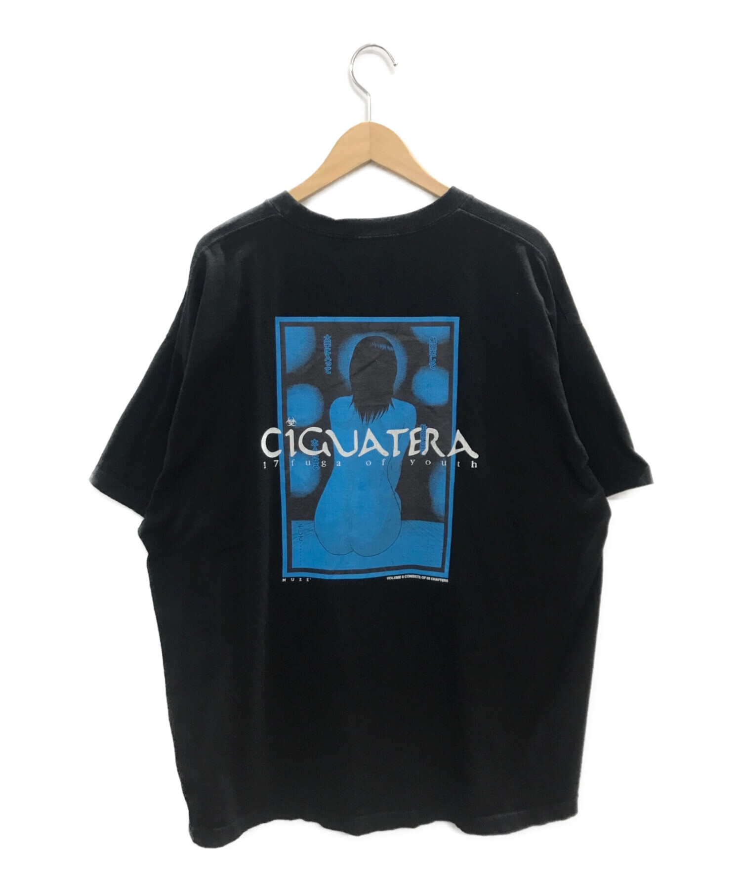 MUZE×CIGUATERA (ミューズ×シガテラ) コラボプリントTシャツ ブラック サイズ:3