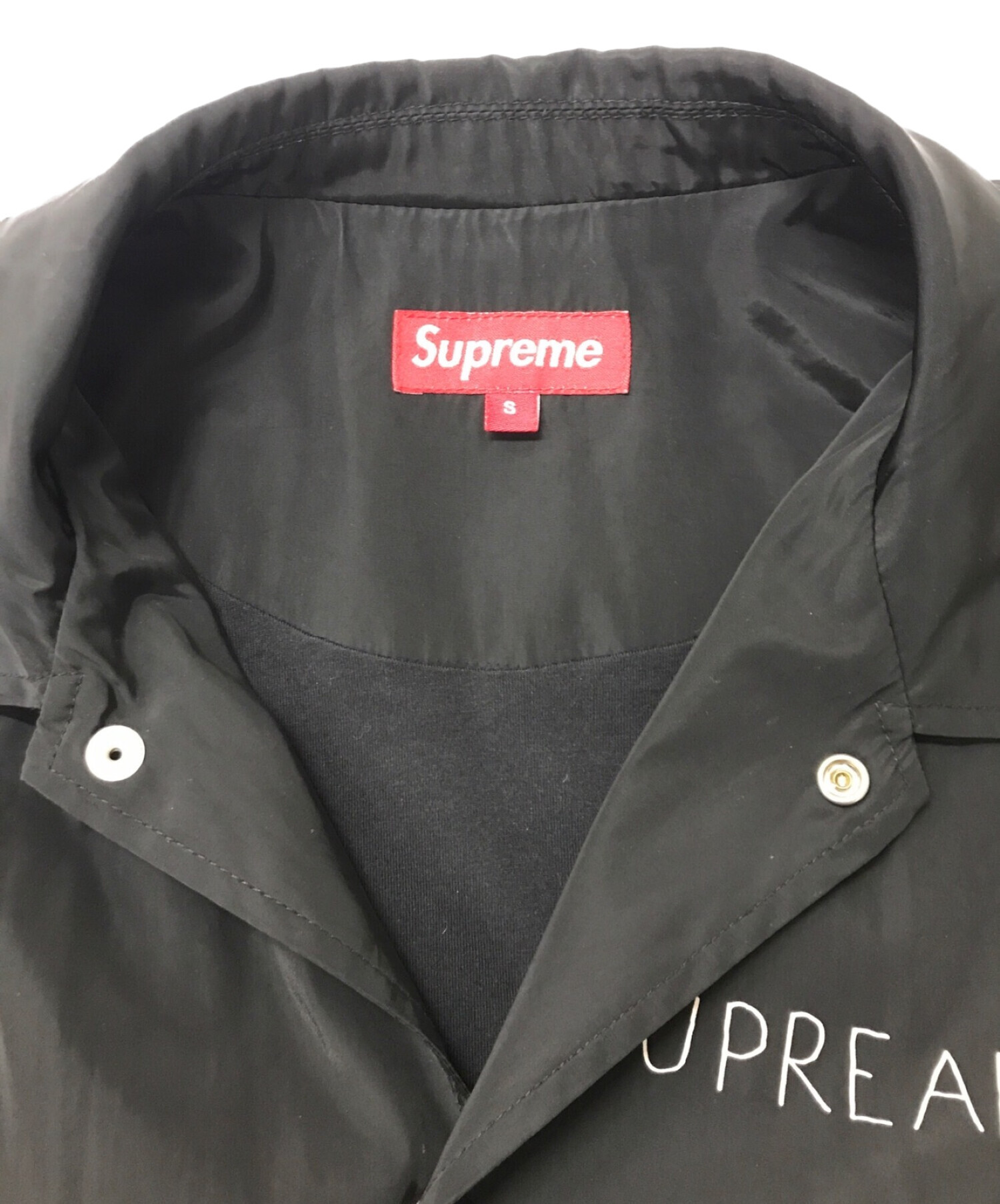 中古・古着通販】Supreme×Mark Gonzales (シュプリーム×マークゴンザレス) コーチジャケット ブラック  サイズ:S｜ブランド・古着通販 トレファク公式【TREFAC FASHION】スマホサイト