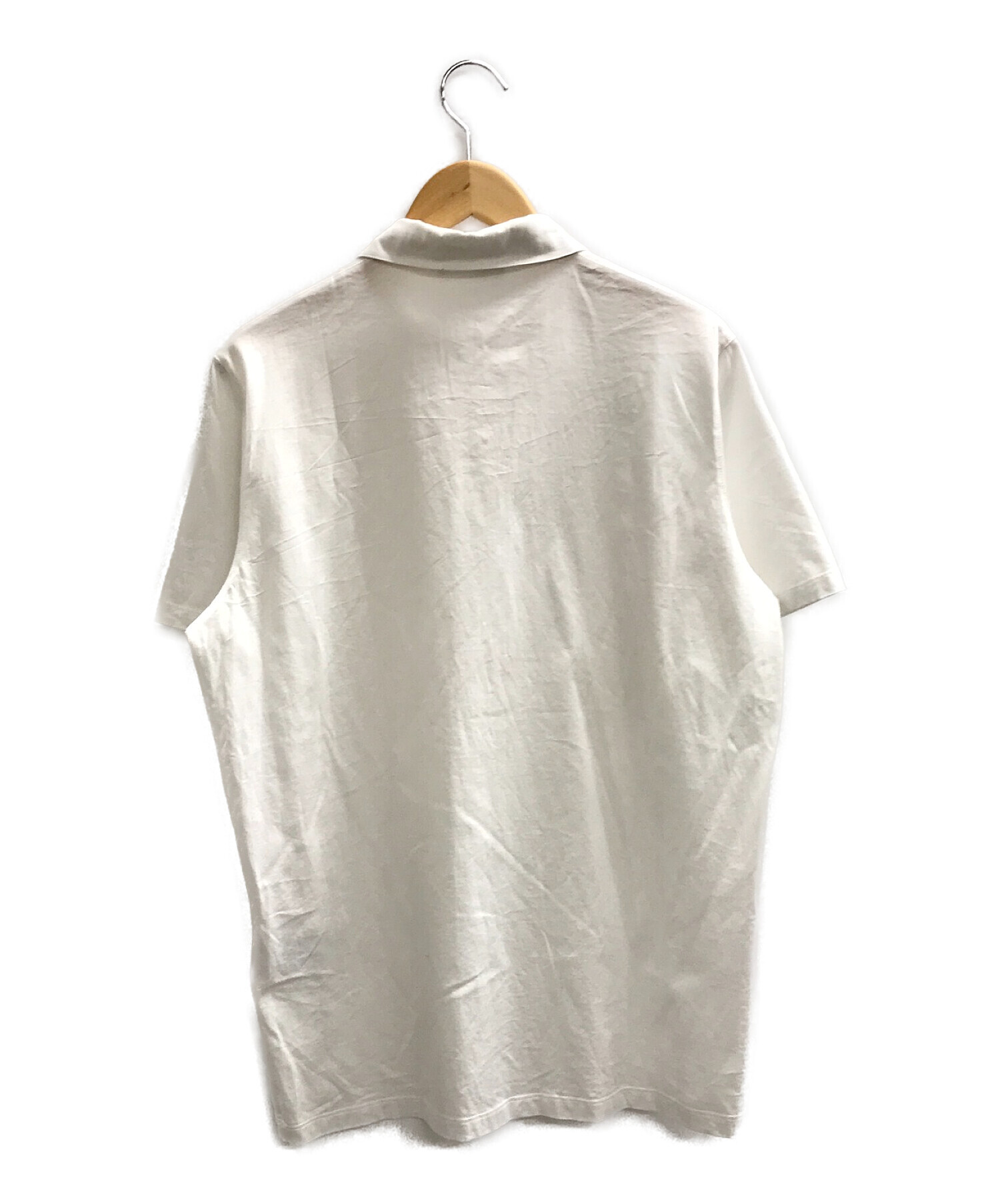 中古・古着通販】PRADA (プラダ) コットンポロシャツ ホワイト サイズ 