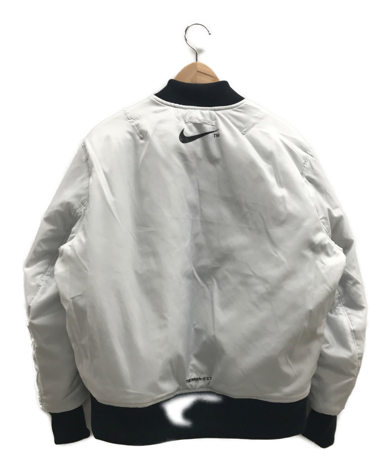 NIKE (ナイキ) リバーシブルボンバージャケット ブラック×ホワイト サイズ:M 未使用品