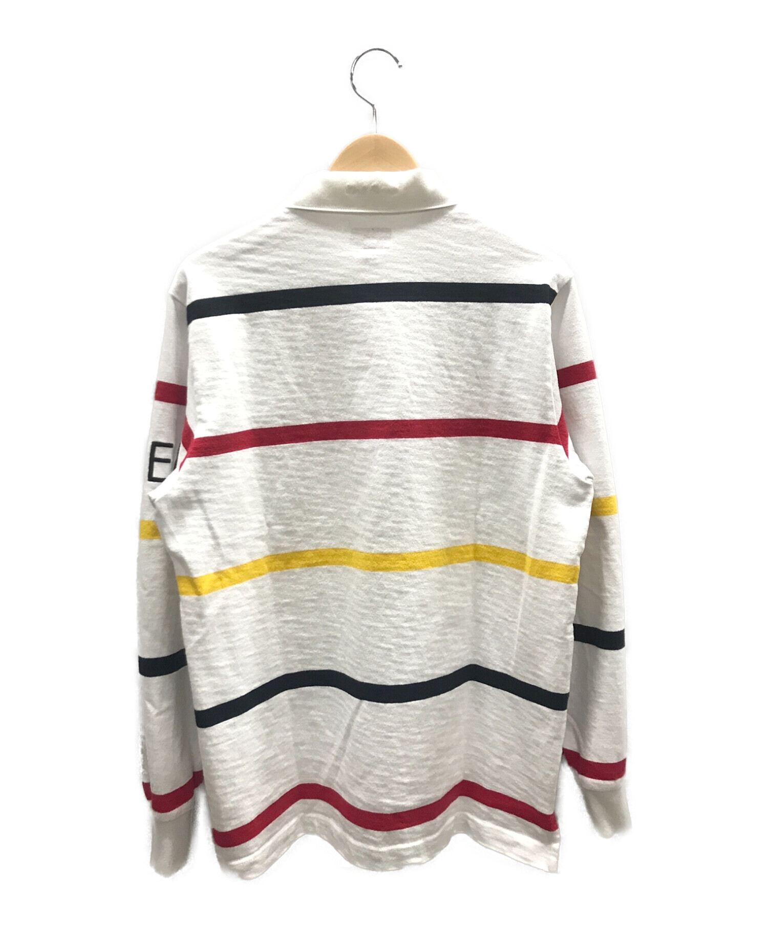 中古・古着通販】SUPREME (シュプリーム) Striped Rugby (ラグビーシャツ） ホワイト サイズ:M｜ブランド・古着通販  トレファク公式【TREFAC FASHION】スマホサイト