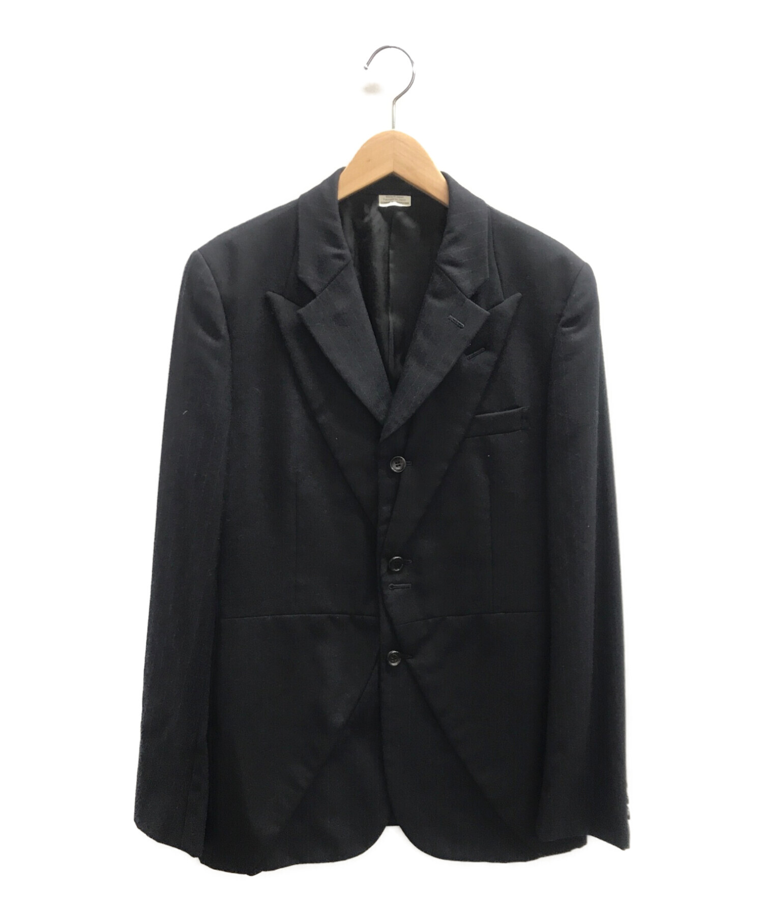 COMME des GARCONS HOMME PLUS (コムデギャルソンオムプリュス)) ドッキングテーラードジャケット ネイビー サイズ:M