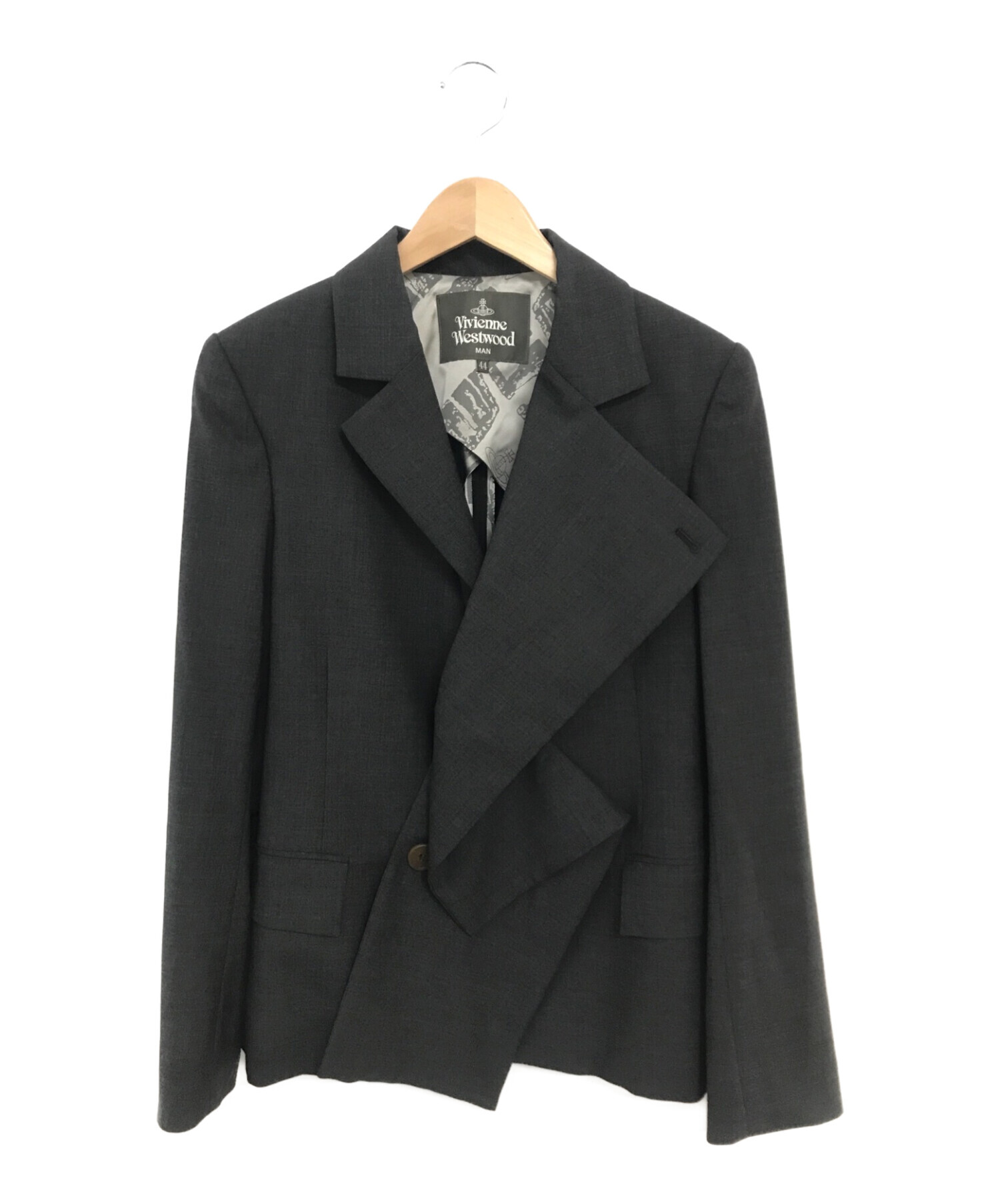 Vivienne Westwood man (ヴィヴィアン ウェストウッド マン) デザインジャケット グレー サイズ:44