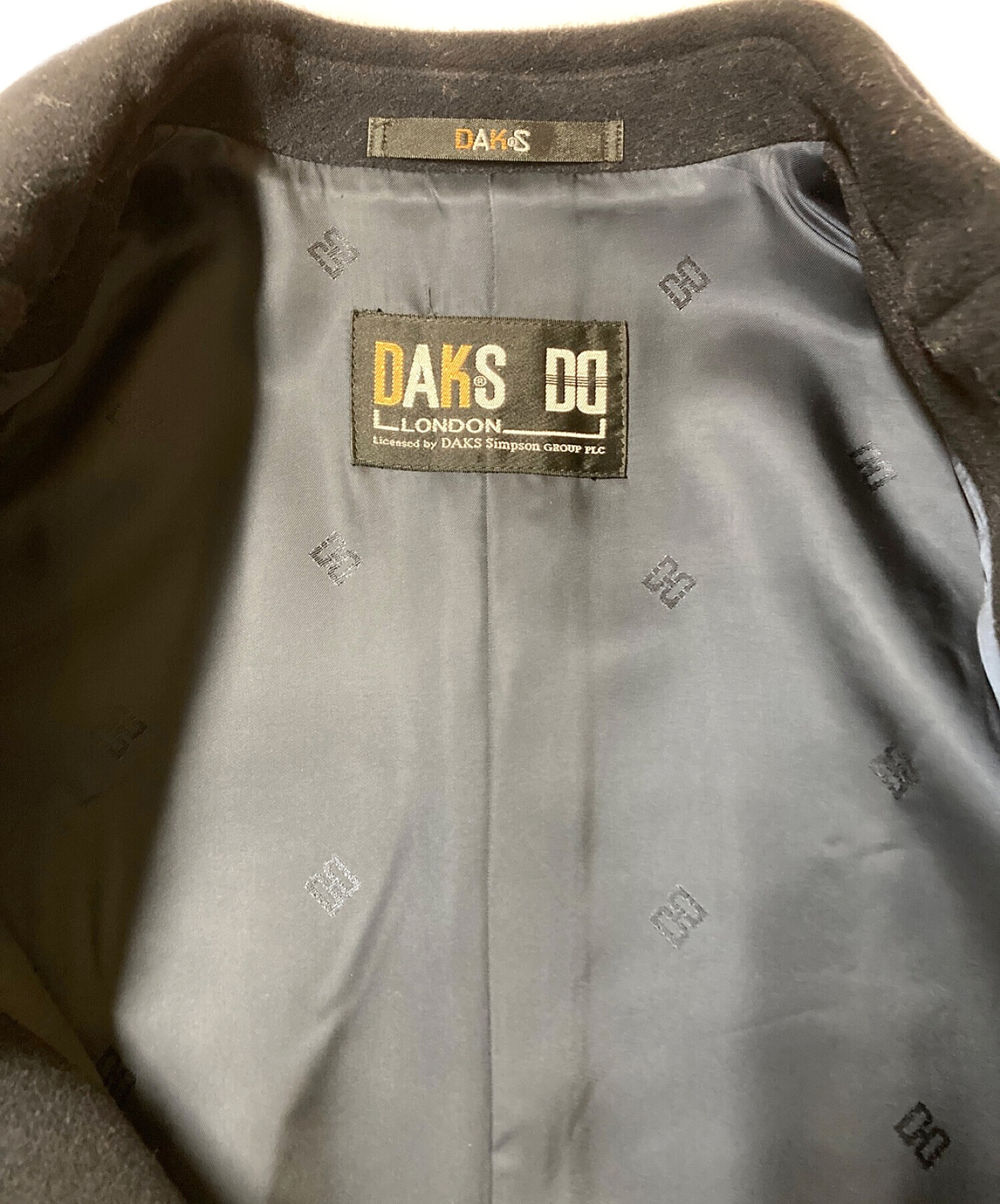 DAKS LONDON (ダックスロンドン) [古着]金釦ウールチェスターコート ネイビー サイズ:９AR