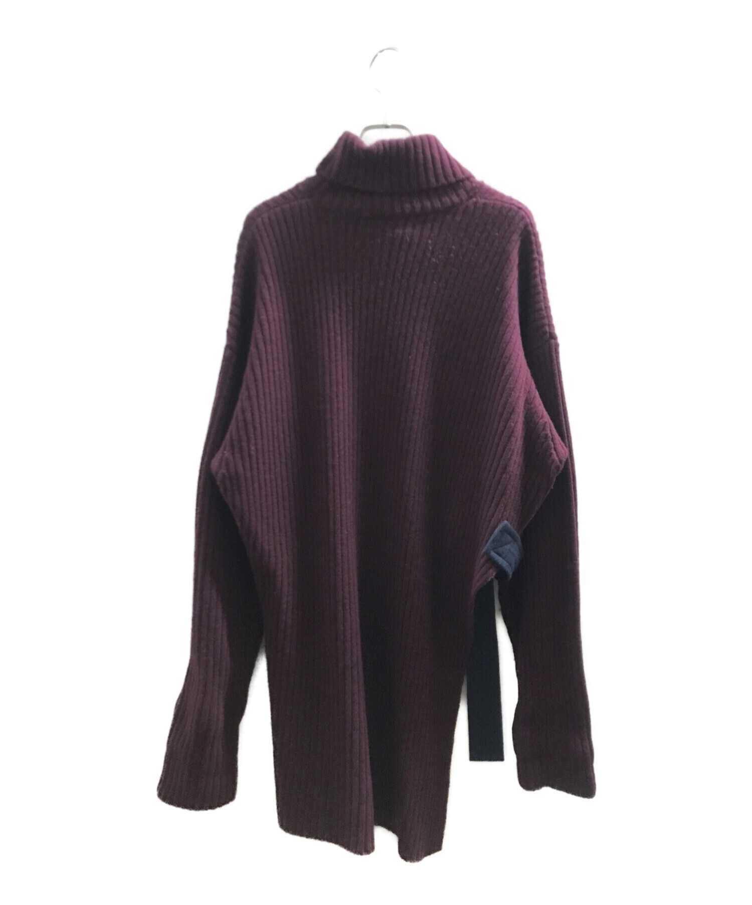 Ujoh (ウジョー) BELTED TURTLE NECK KNIT ボルドー サイズ:2