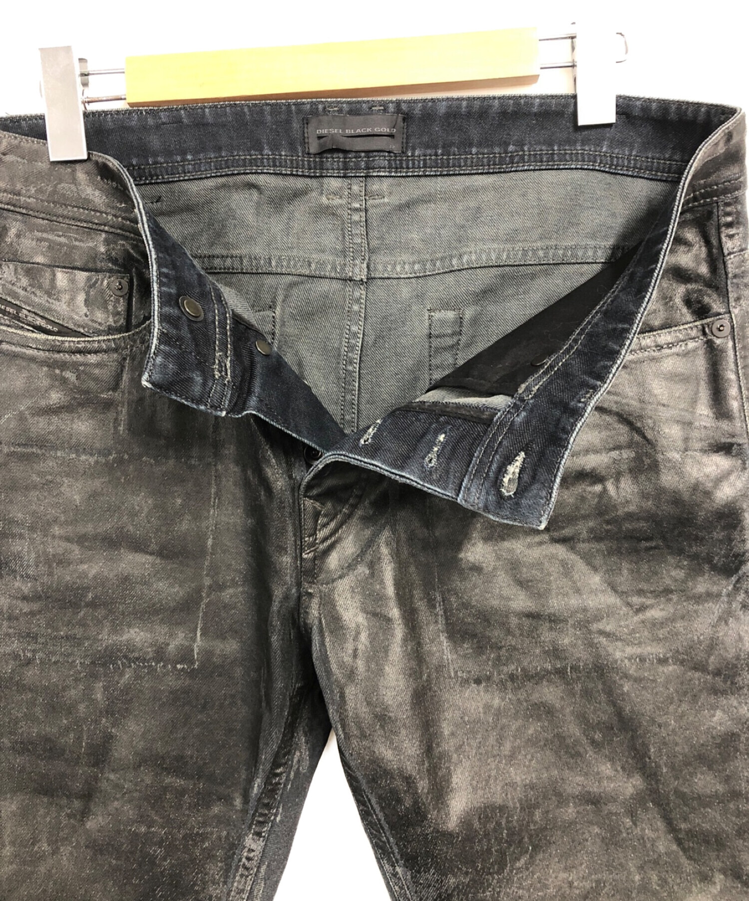 DIESEL Black Gold (ディーゼル ブラック ゴールド) コーティングニムパンツ ブラック サイズ:size 32