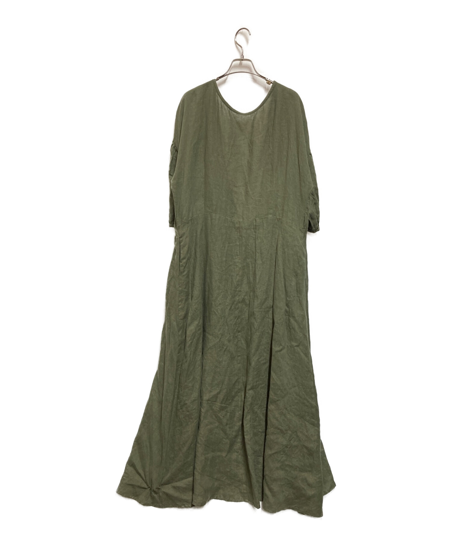 送関込 L'Appartement Linen Madam Dress カーキ | asociatiahaero.ro