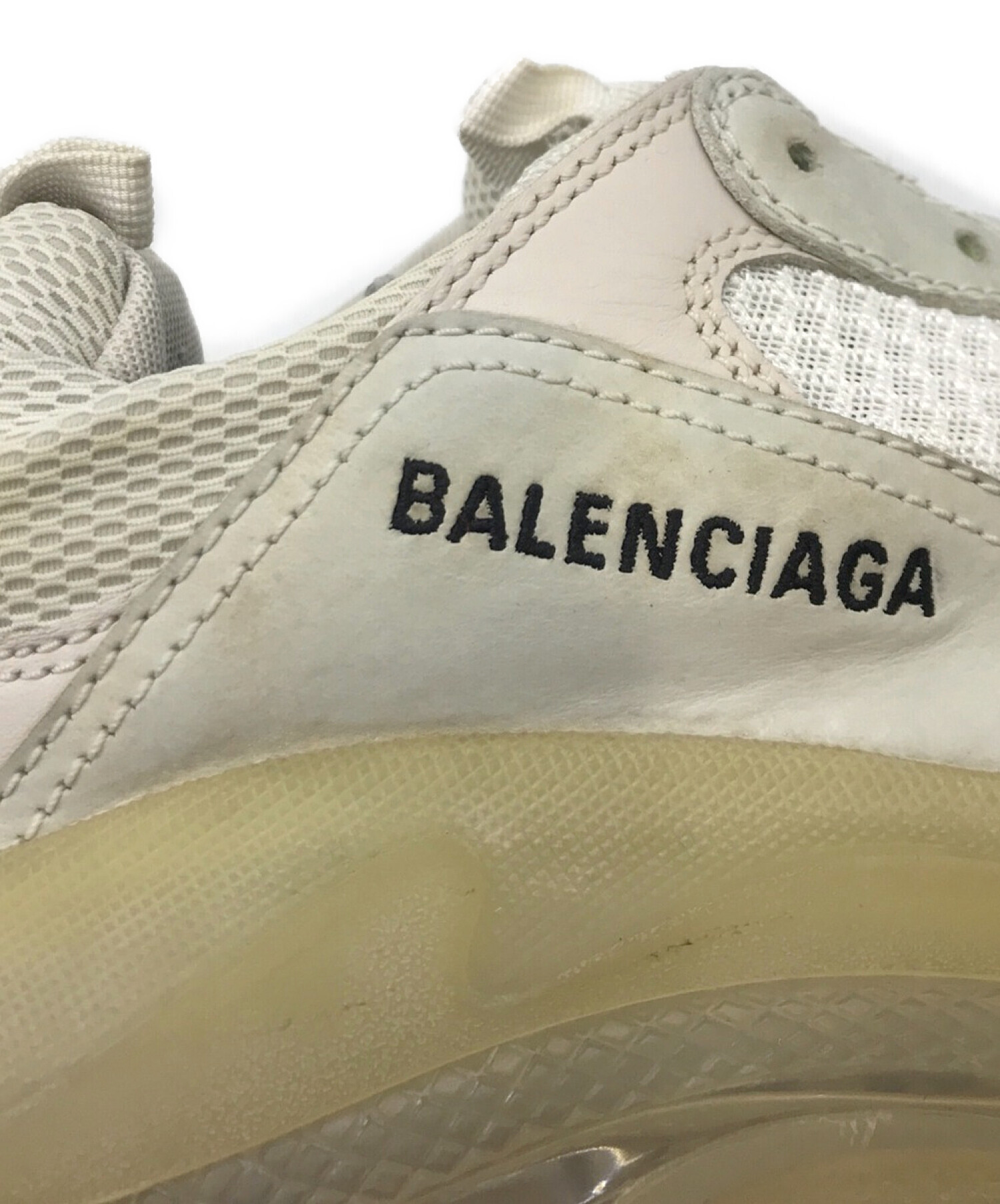 BALENCIAGA (バレンシアガ) トリプルSクリアソール ホワイト サイズ:26.5㎝（US7）