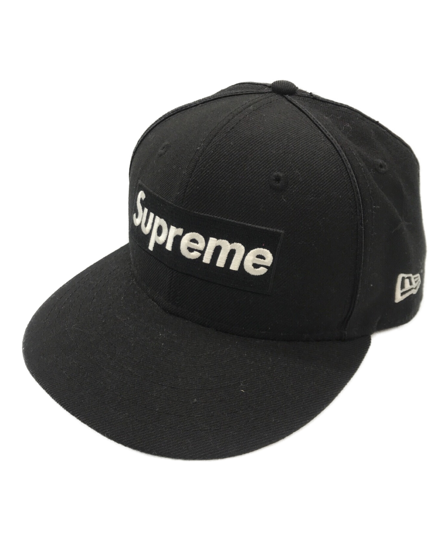 SUPREME×NEWERA (シュプリーム × ニューエラ) Box Logo Piping New Era Cap ブラック サイズ:-