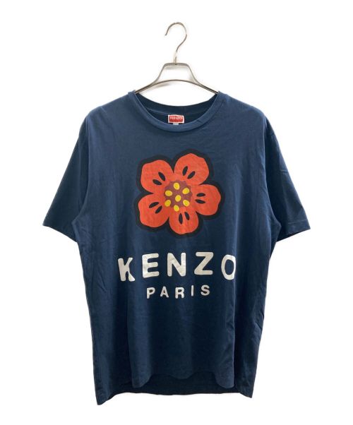 中古・古着通販】KENZO (ケンゾー) 'BOKE FLOWER' Tシャツ ネイビー